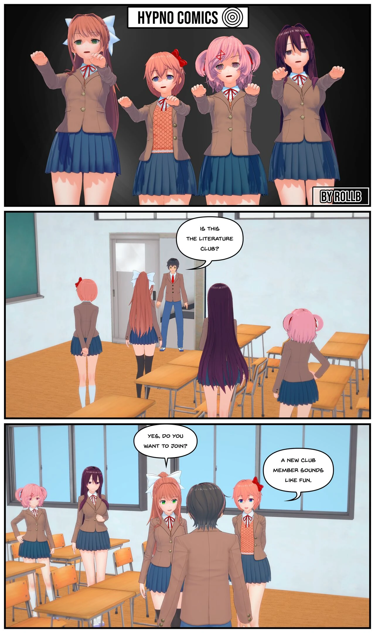 Doki Doki Hypno Club porn comic picture 1