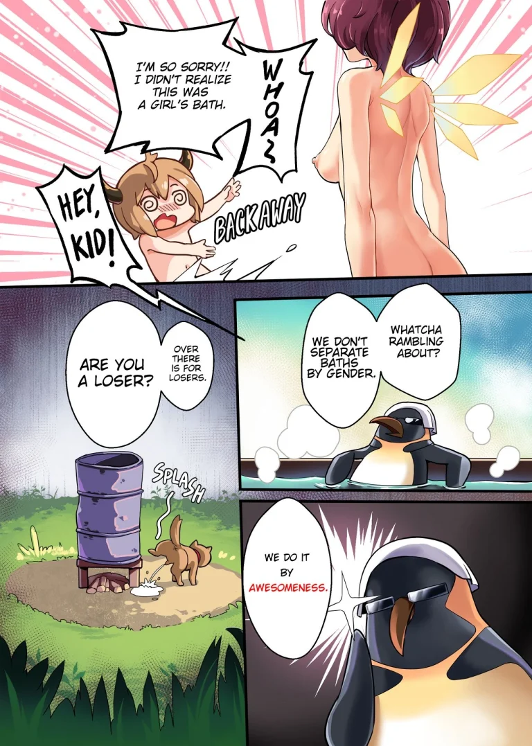 Doki Doki Penguin Bathroom porn comic picture 5