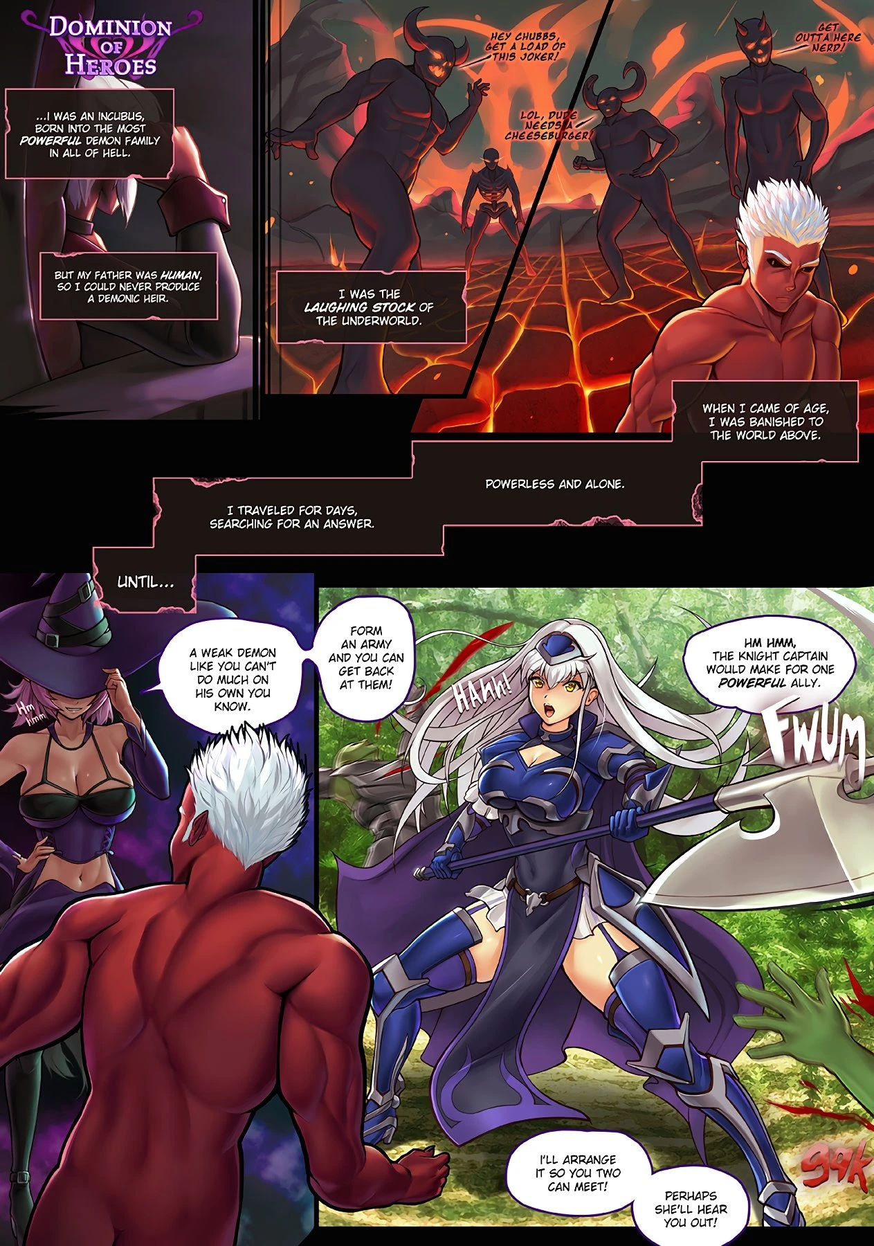 Dominion of Heroes porn comic picture 2
