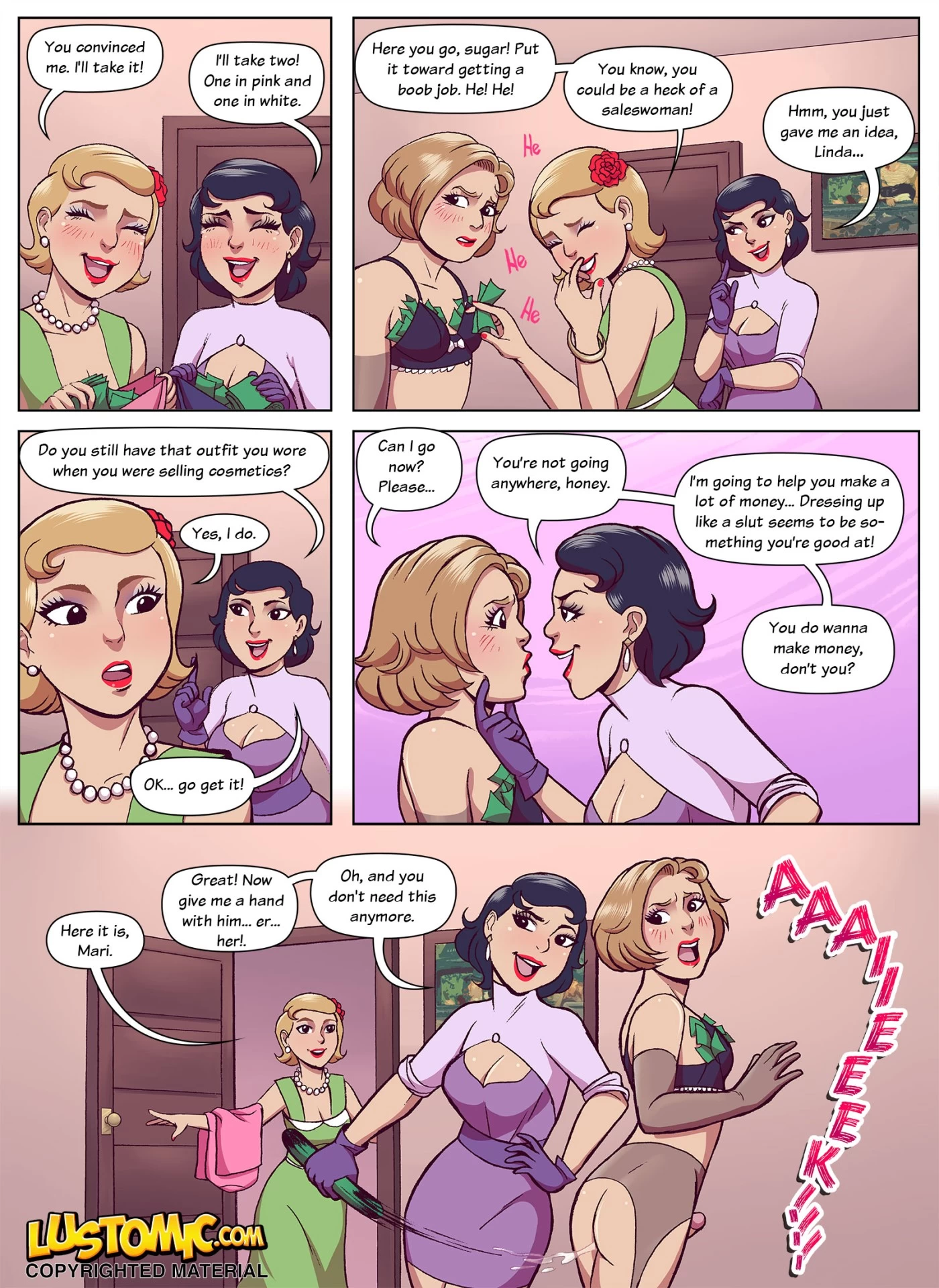 Door to Door Sissy porn comic picture 15