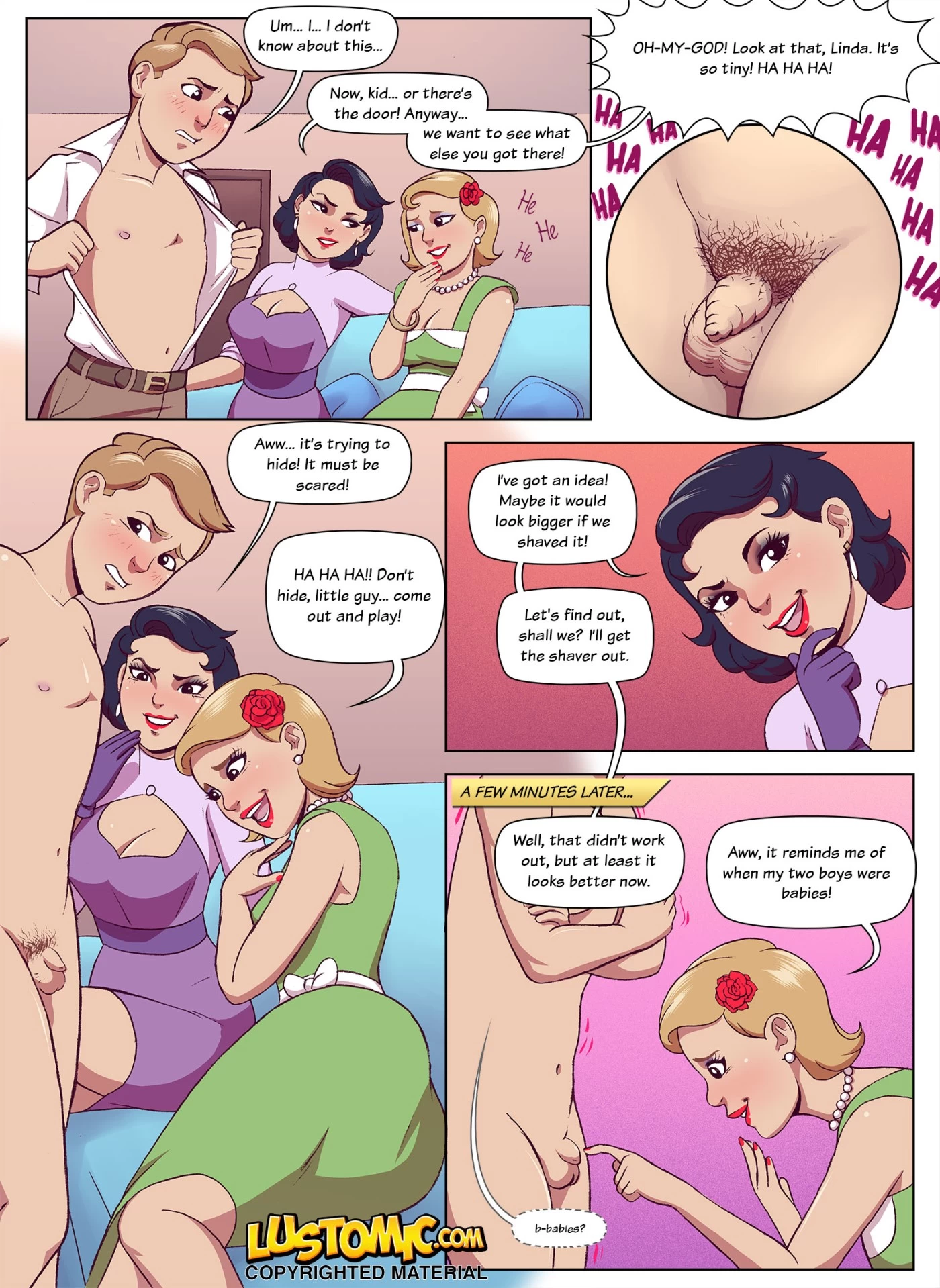 Door to Door Sissy porn comic picture 4