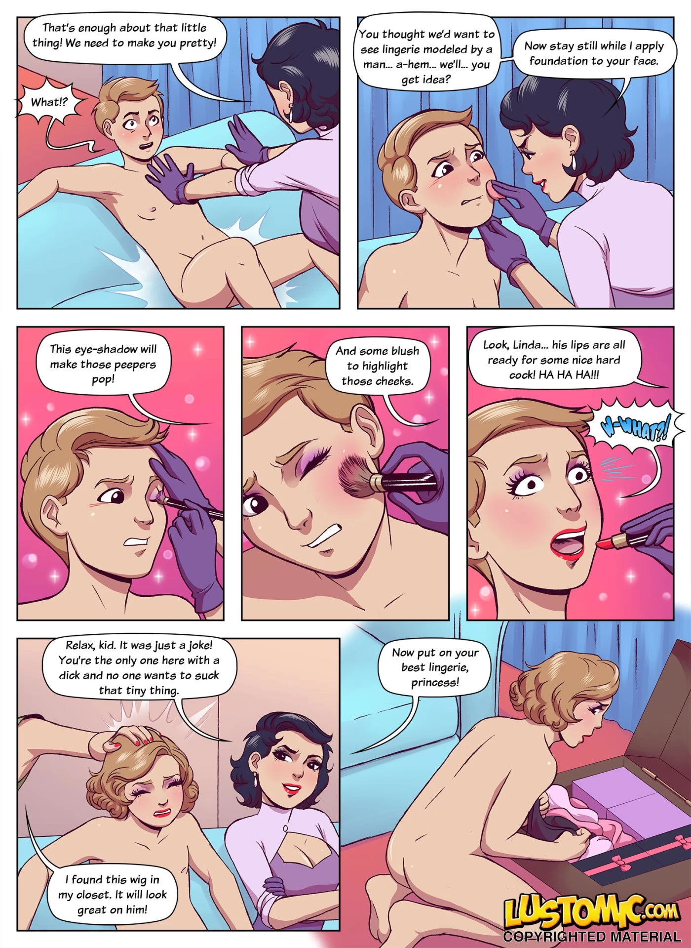 Door to Door Sissy porn comic picture 5