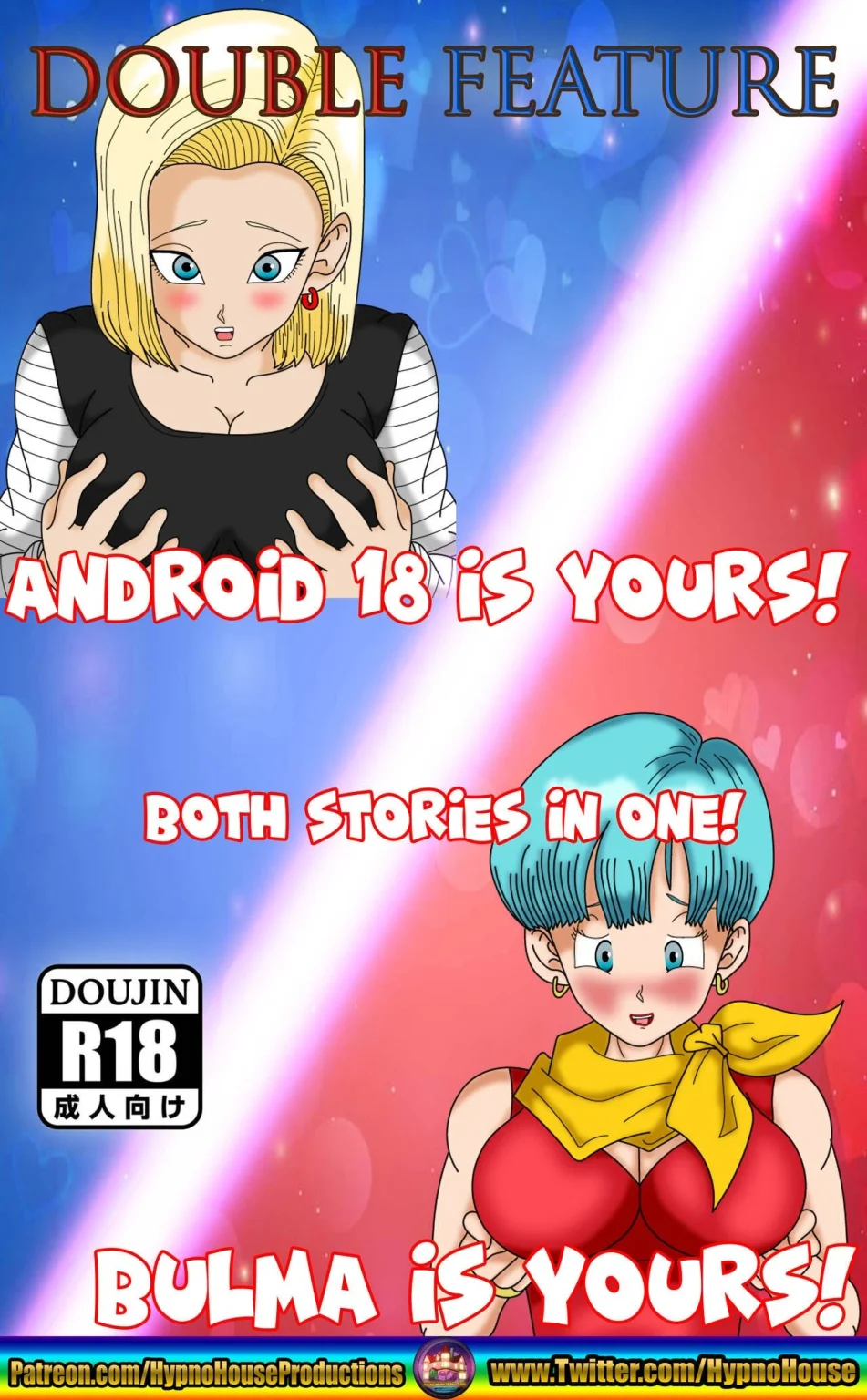 Double Feature Android 18 & Bulma is Yours! porn comic picture 1