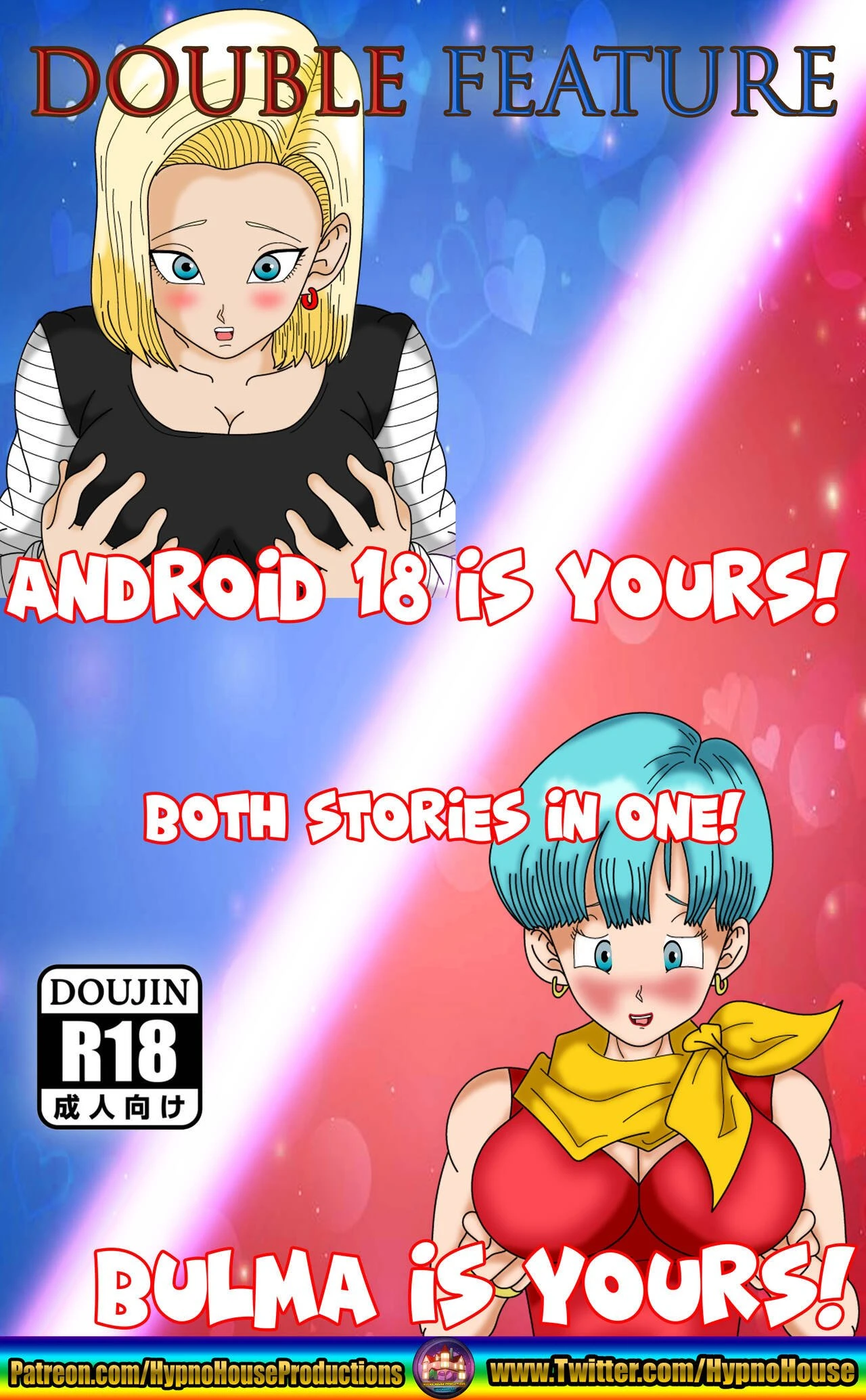 Double Feature Android 18 & Bulma is Yours! porn comic picture 1