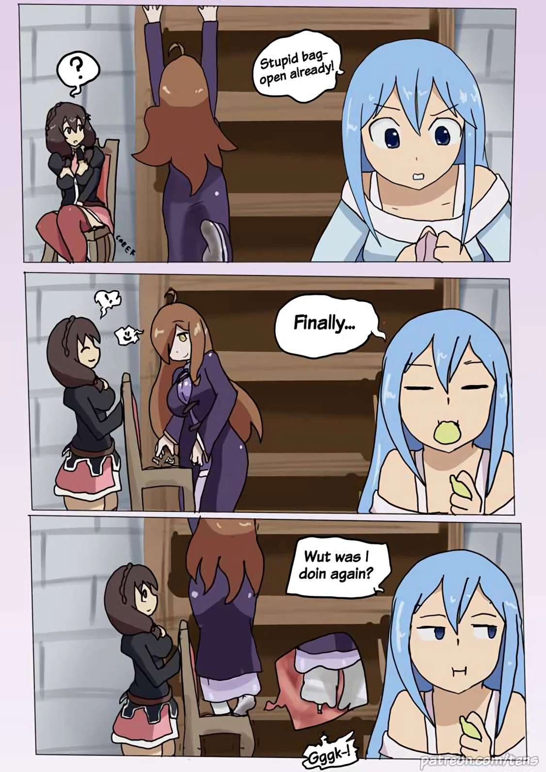 Drunken Aqua porn comic picture 11