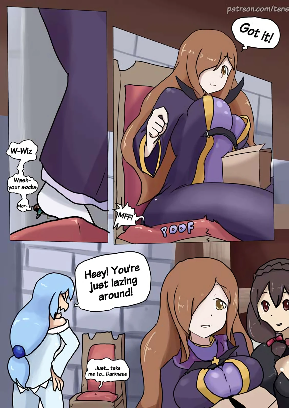Drunken Aqua porn comic picture 12