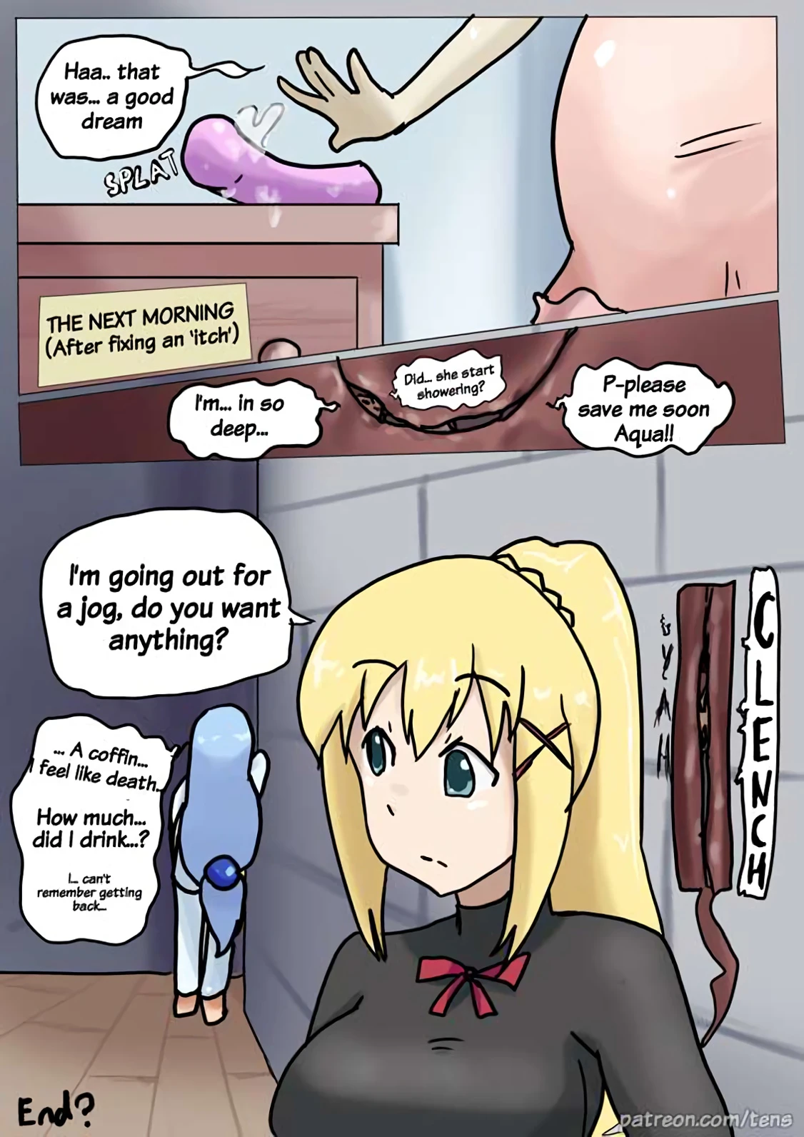 Drunken Aqua porn comic picture 16