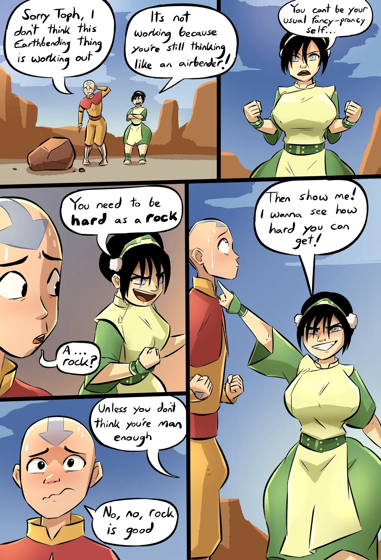 Earth banding training | After Avatar porn comic picture 2