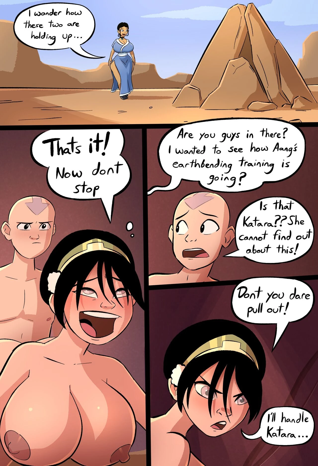 Earth banding training | After Avatar porn comic picture 7