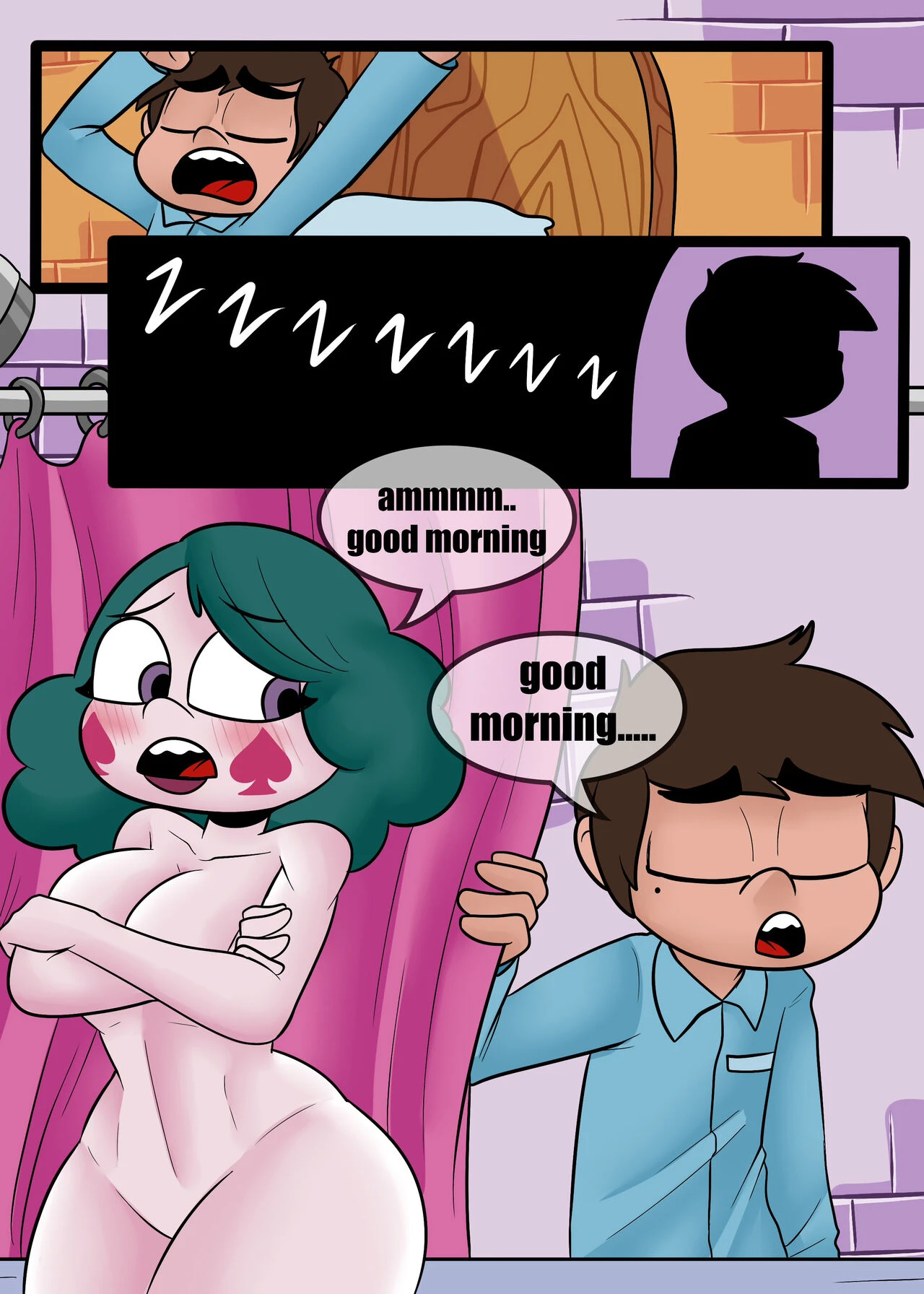 Eclipsa in the shower porn comic picture 2