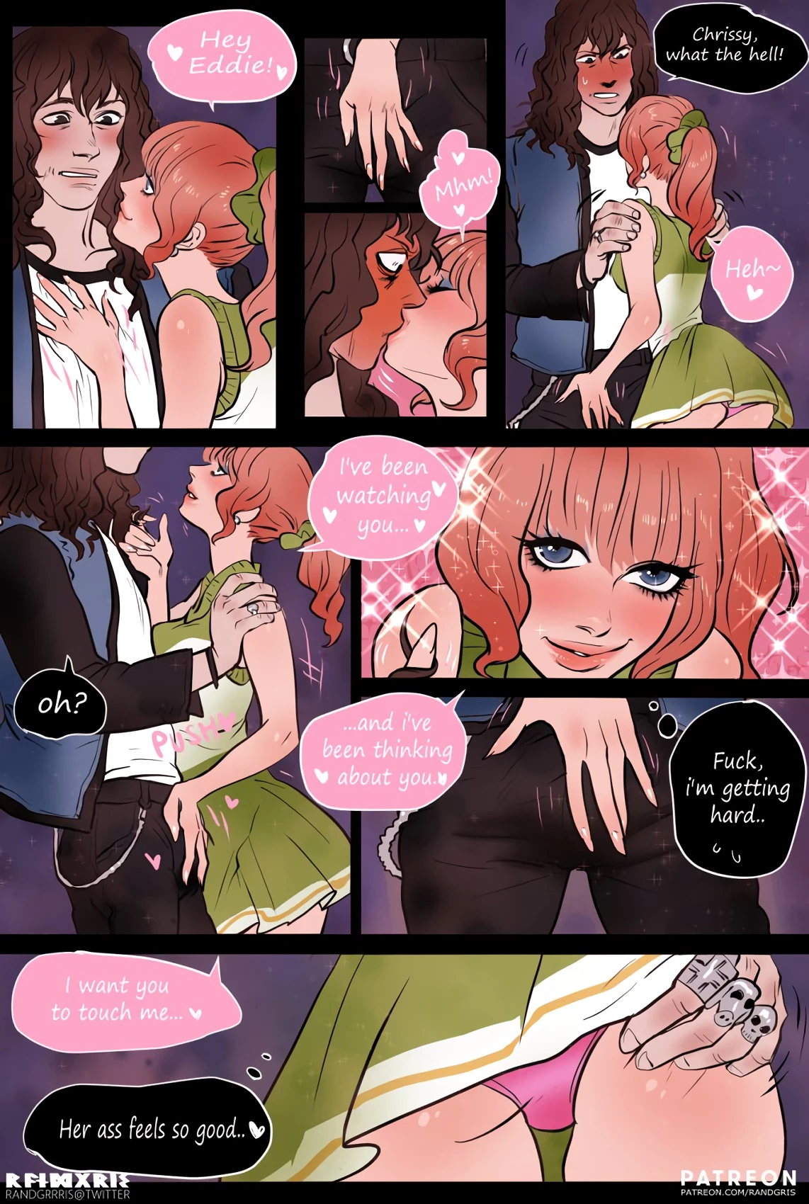 Eddie x Chrissy porn comic picture 3