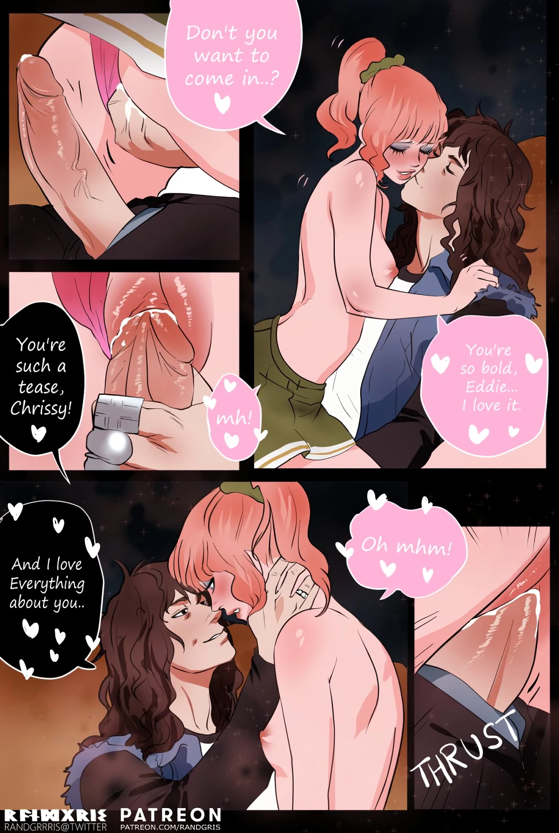 Eddie x Chrissy porn comic picture 6