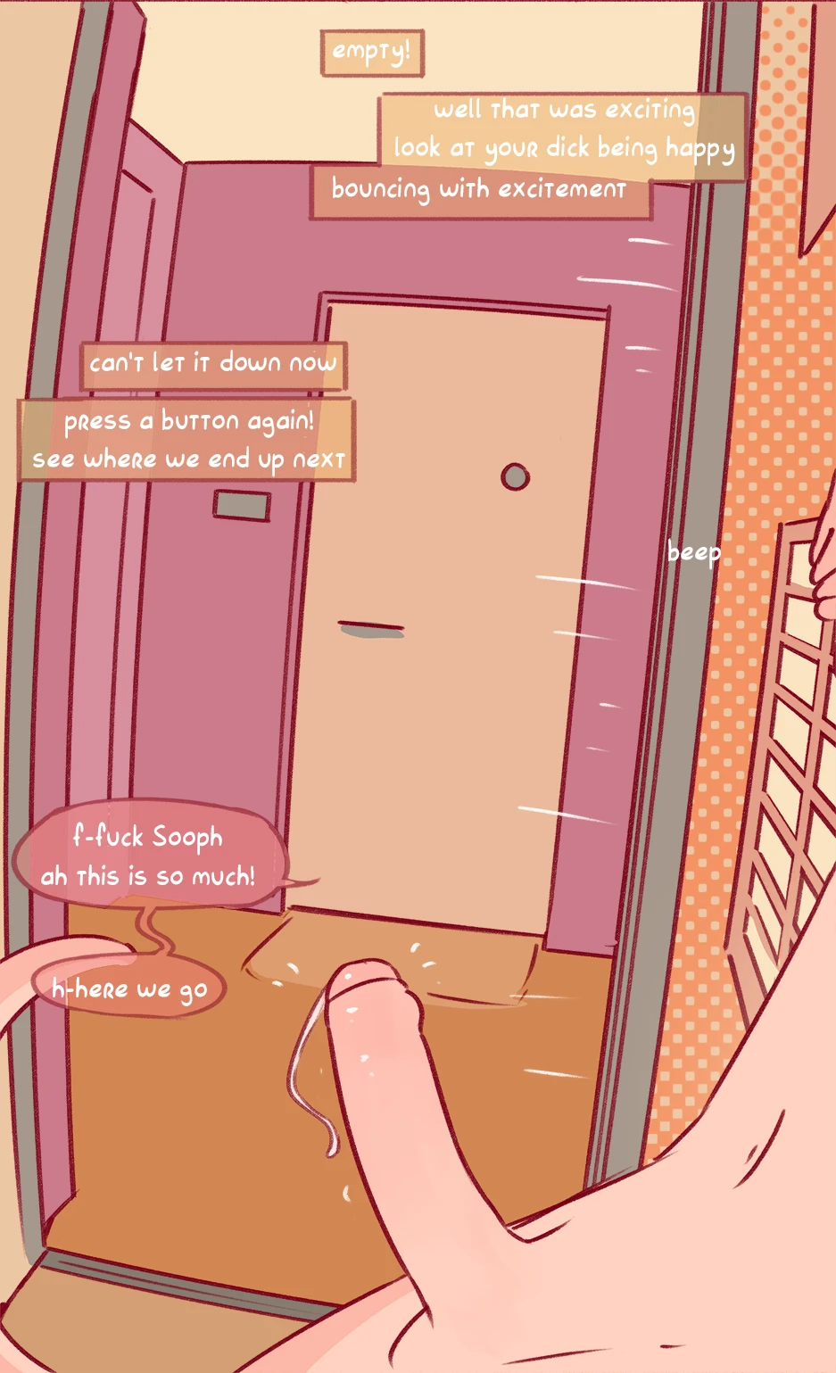 Elevator dares porn comic picture 12