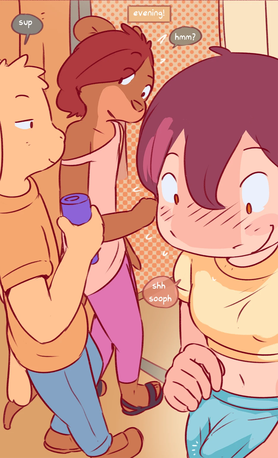 Elevator dares porn comic picture 17