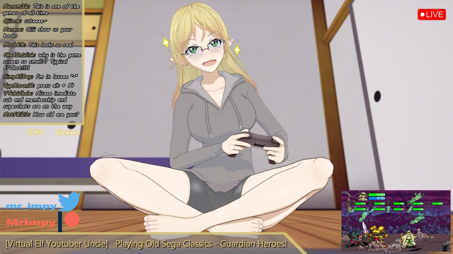 Elf Vtuber gaining Viewers porn comic picture 1