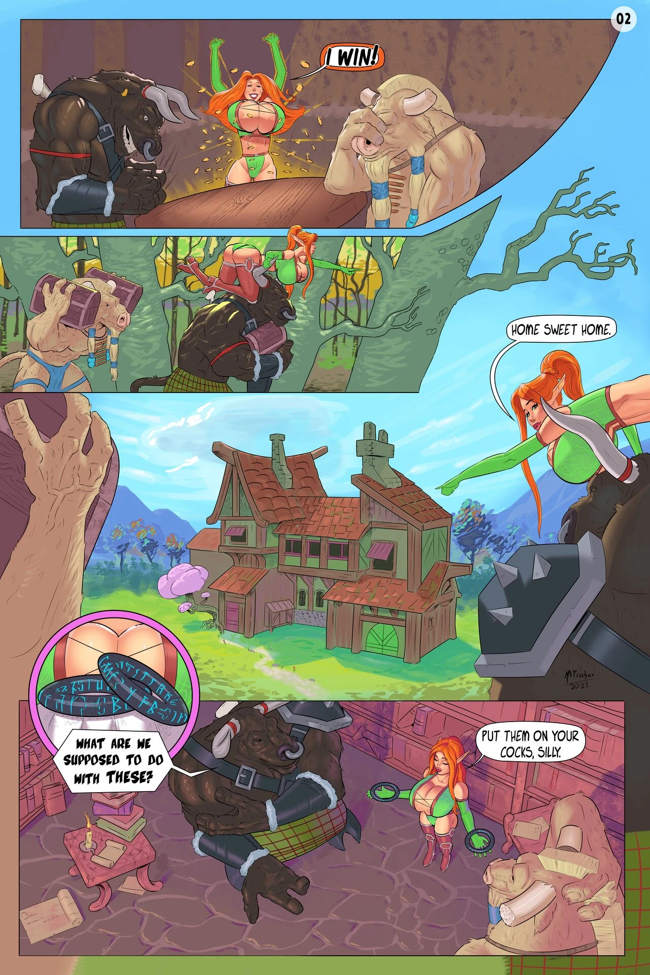 Elica's adventures - Chapter One : The Wild Bet porn comic picture 3
