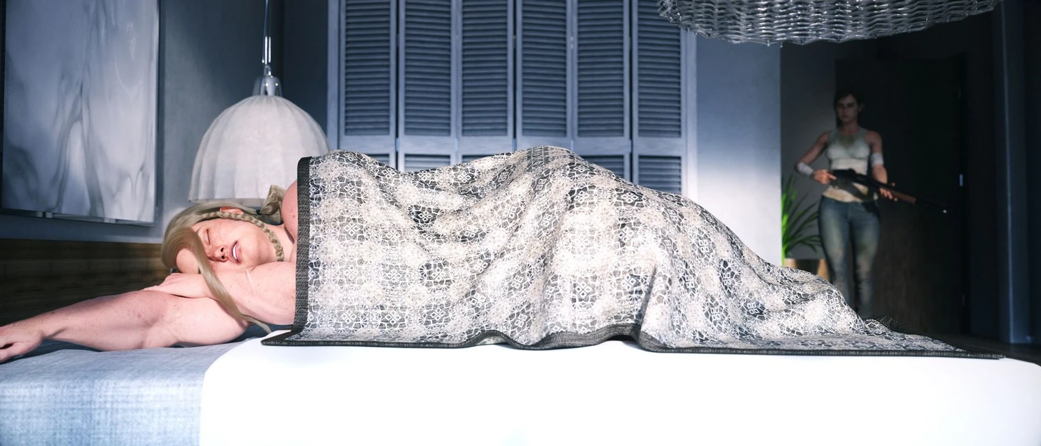 Ellie Catches Abby Sleeping porn comic picture 2