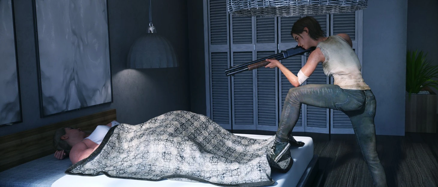 Ellie Catches Abby Sleeping porn comic picture 3