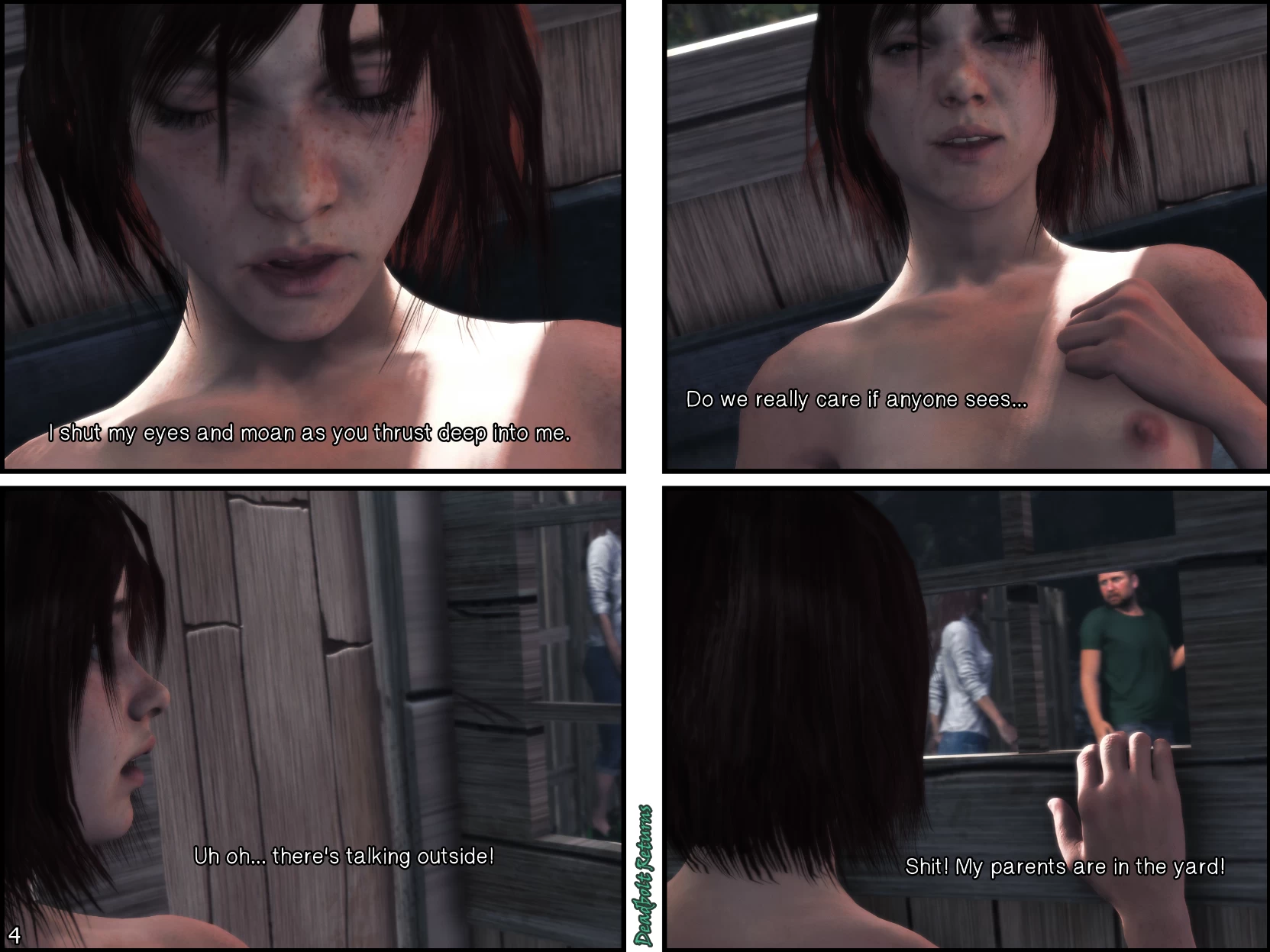 Ellie Wants You In The Toolshed porn comic picture 5