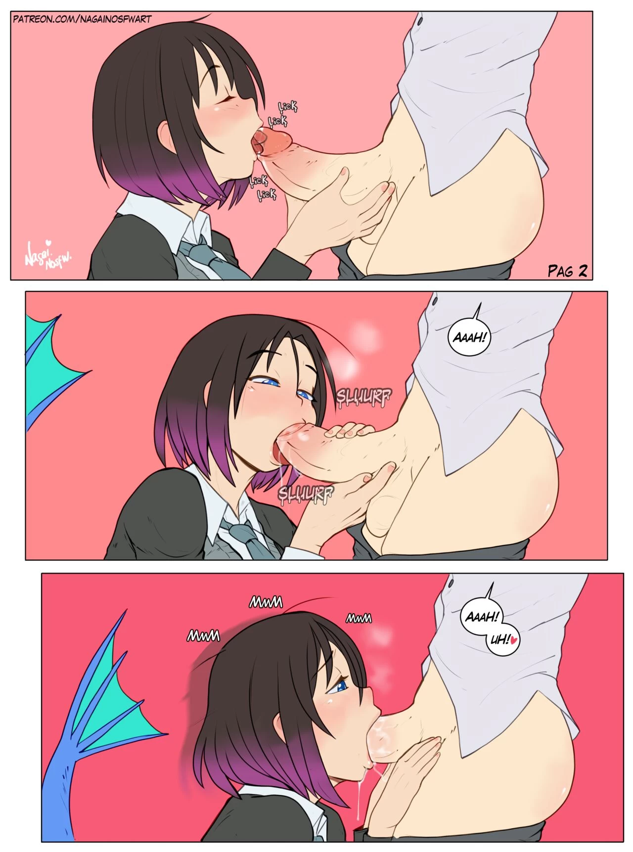 Elma x Kobayashi porn comic picture 2