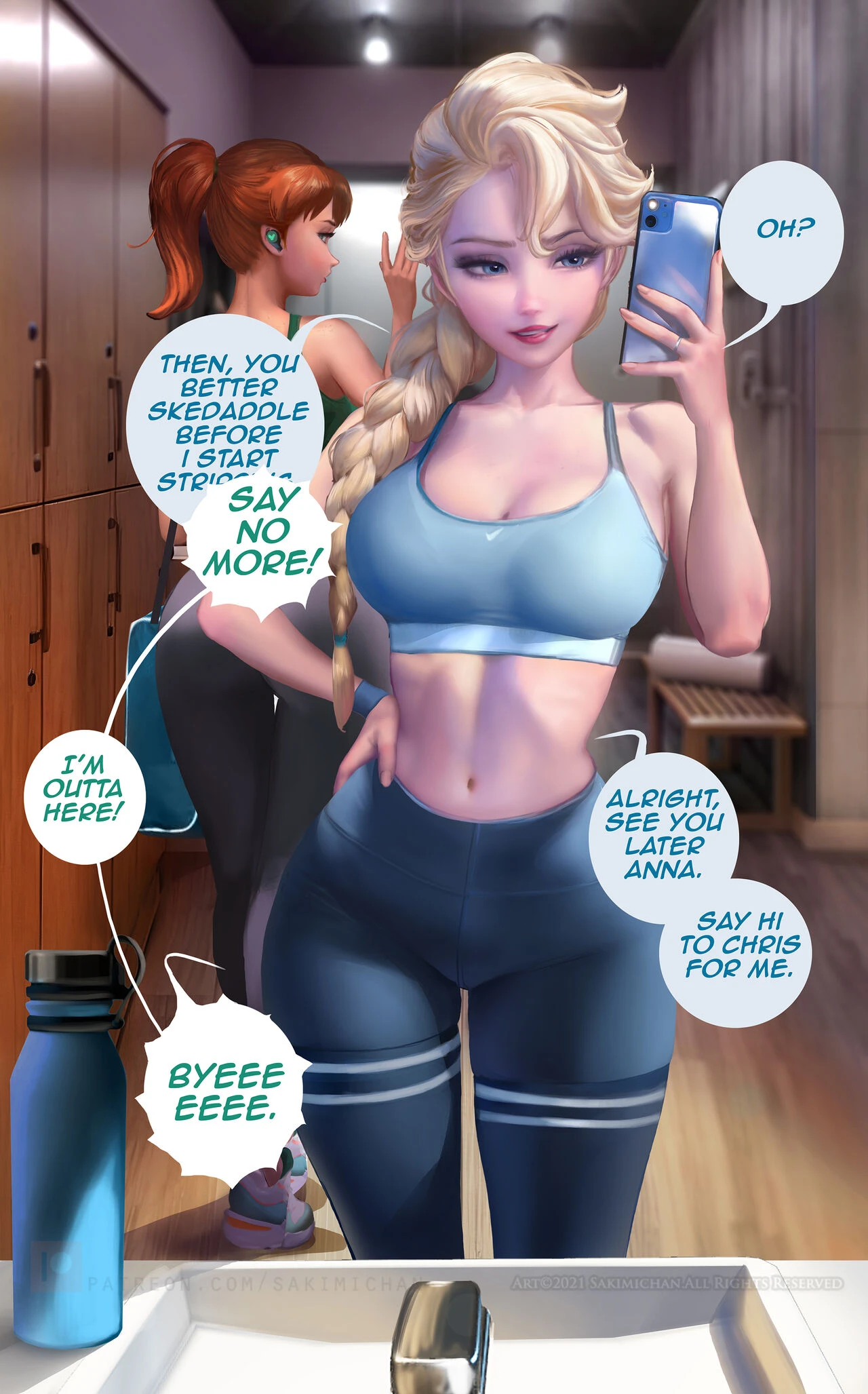 Elsa porn comic picture 2