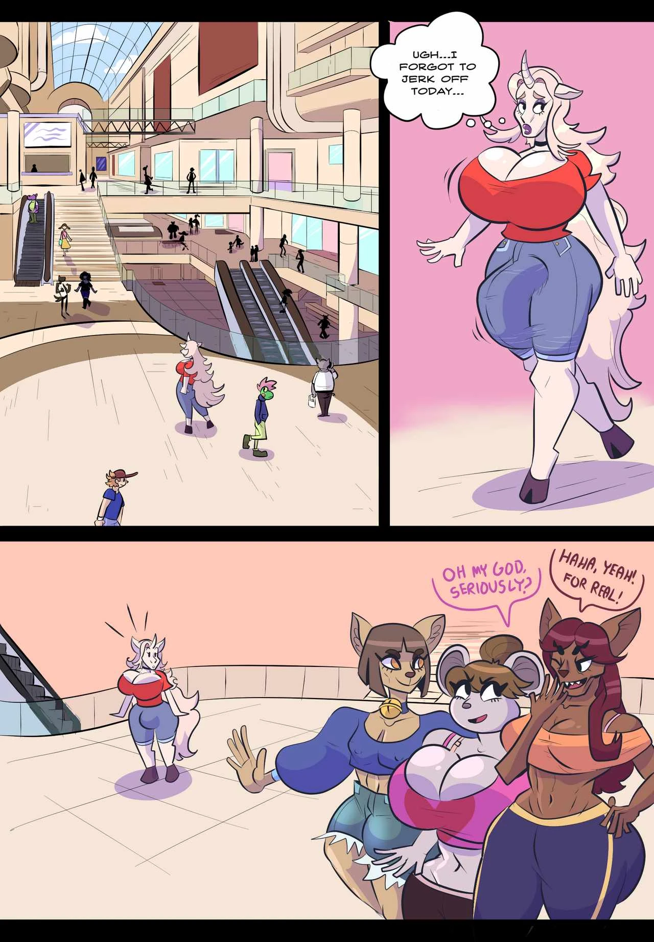 Elyzabith at the Mall porn comic picture 2