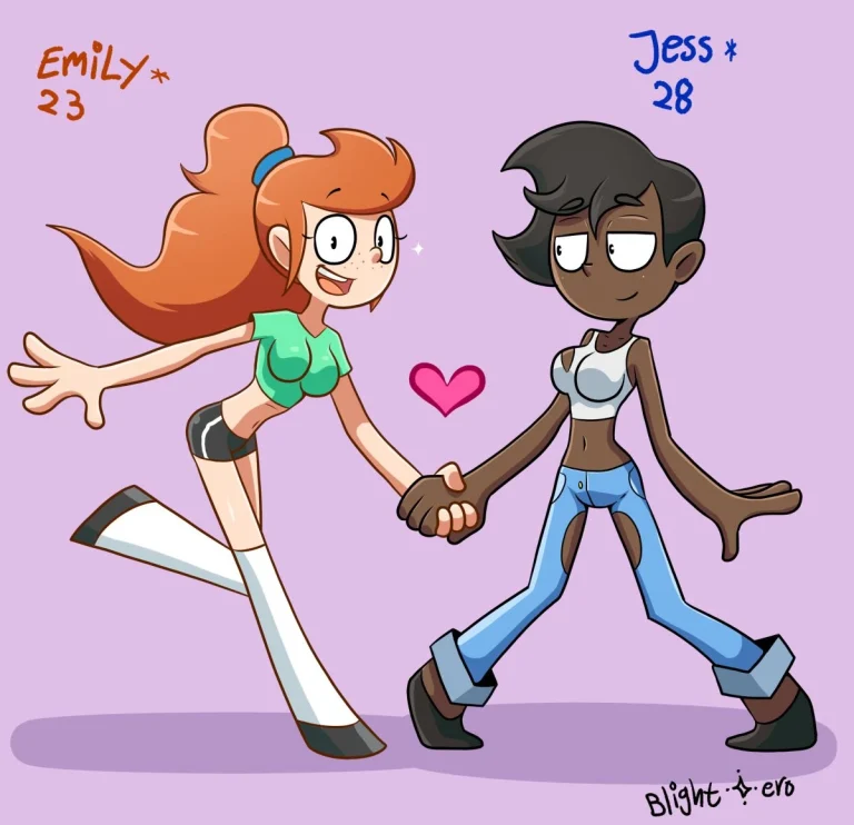 Emily & Jess porn comic picture 1