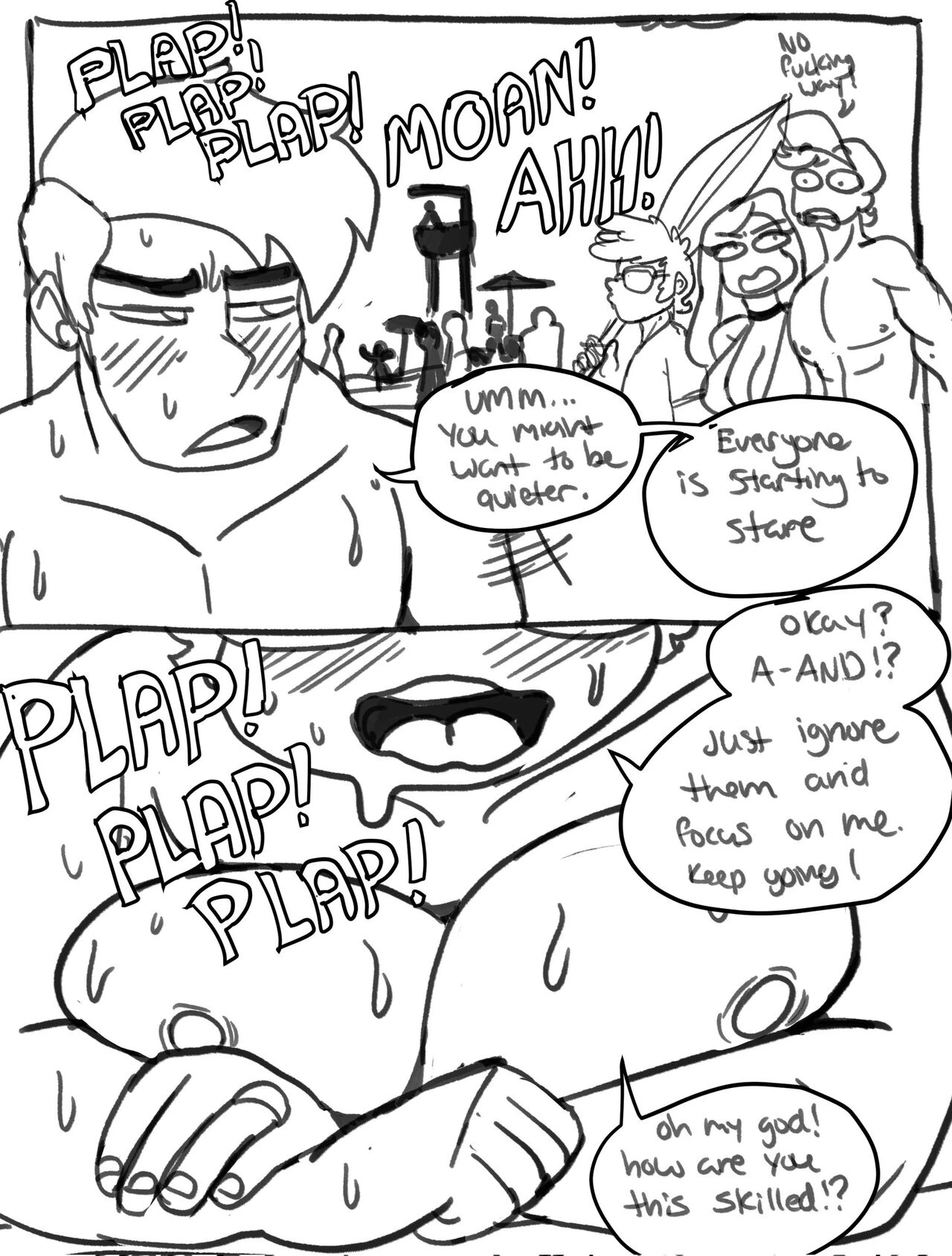 Enjoying a Day at the Beach porn comic picture 3