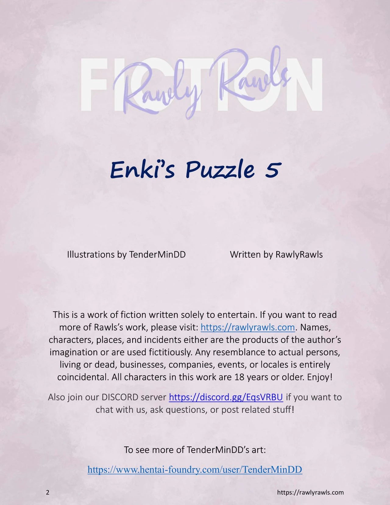 Enki's Puzzle 5: Rawly Rawls Fiction porn comic picture 2