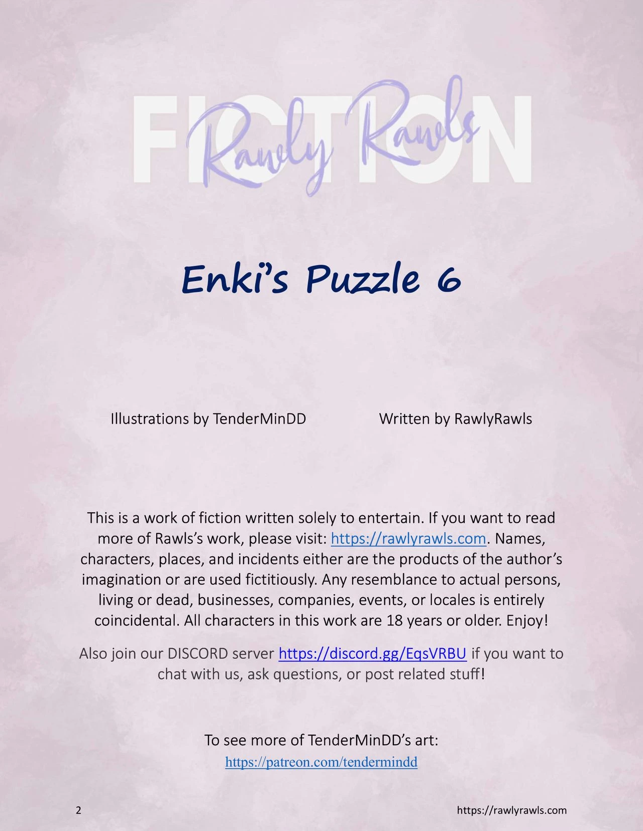 Enki's Puzzle 6: Rawly Rawls Fiction porn comic picture 2