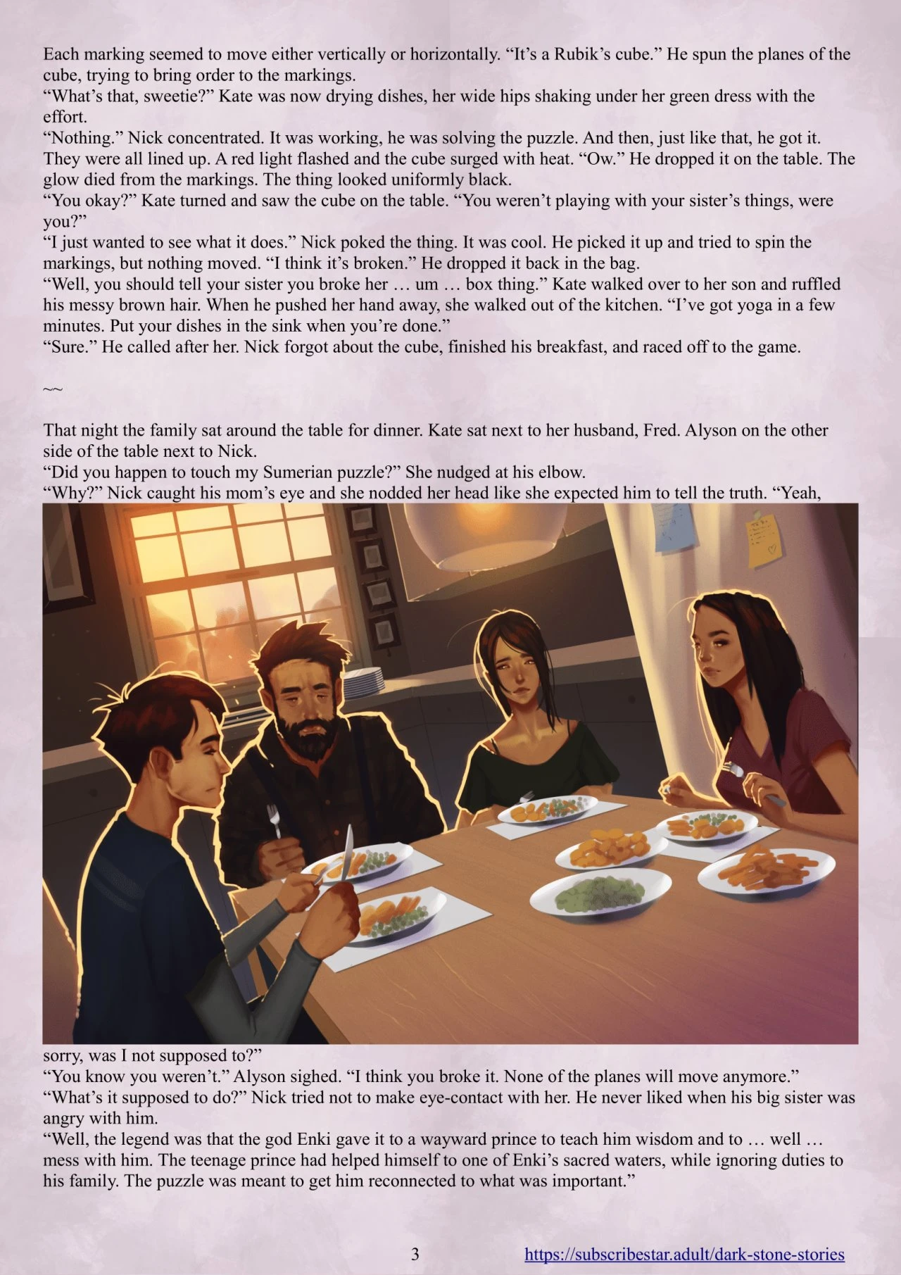 Enki's Puzzle Chapter 1: Dark Stone Stories porn comic picture 4