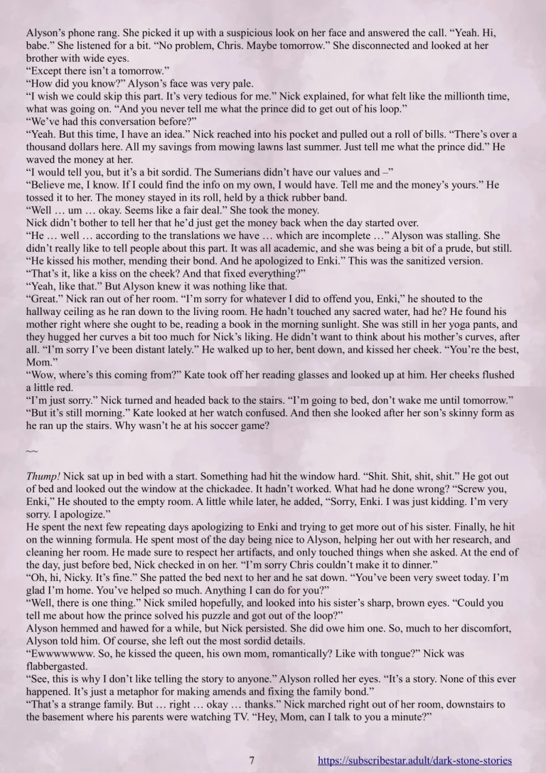Enki's Puzzle Chapter 1: Dark Stone Stories porn comic picture 8