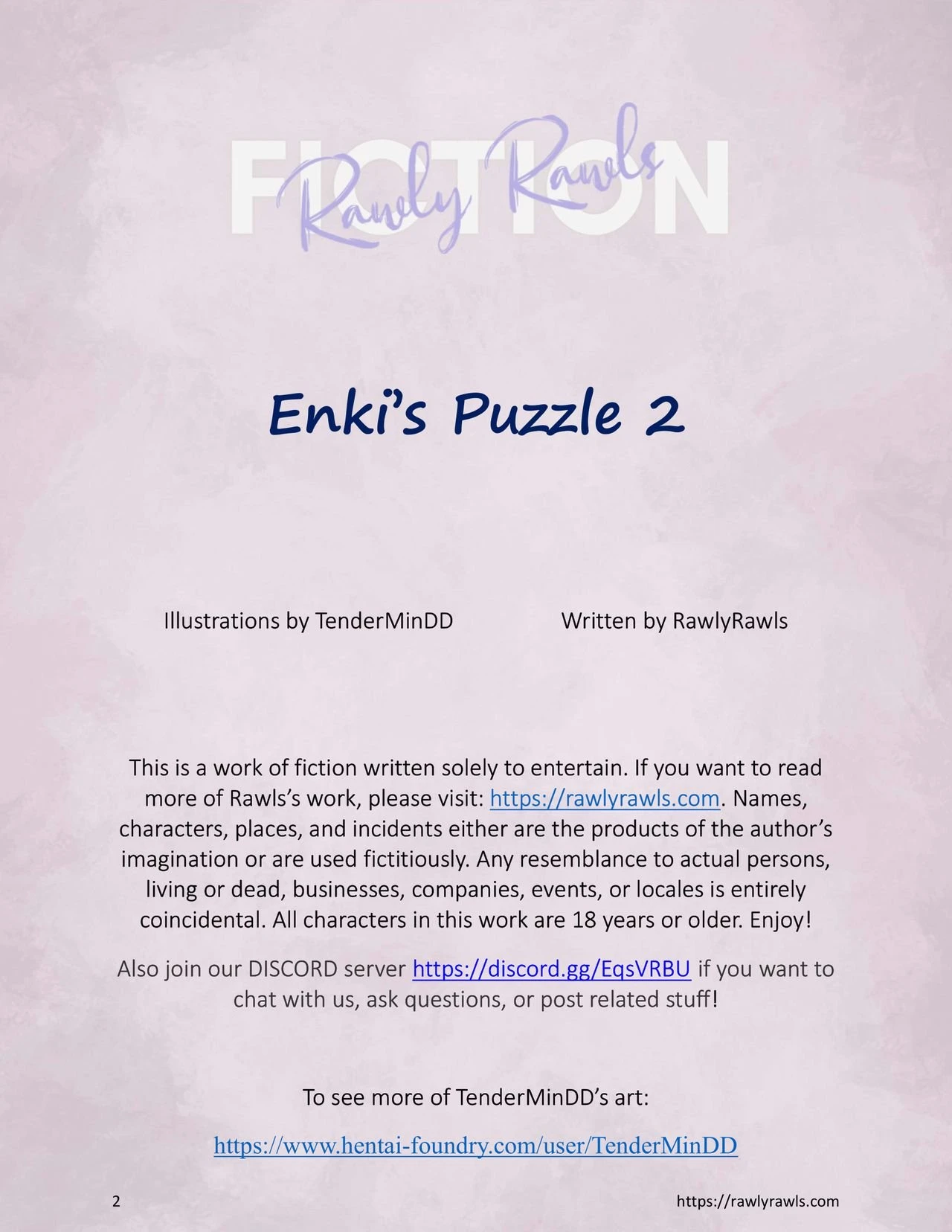 Enki's Puzzle Chapter 2: Rawly Rawls Fiction porn comic picture 2