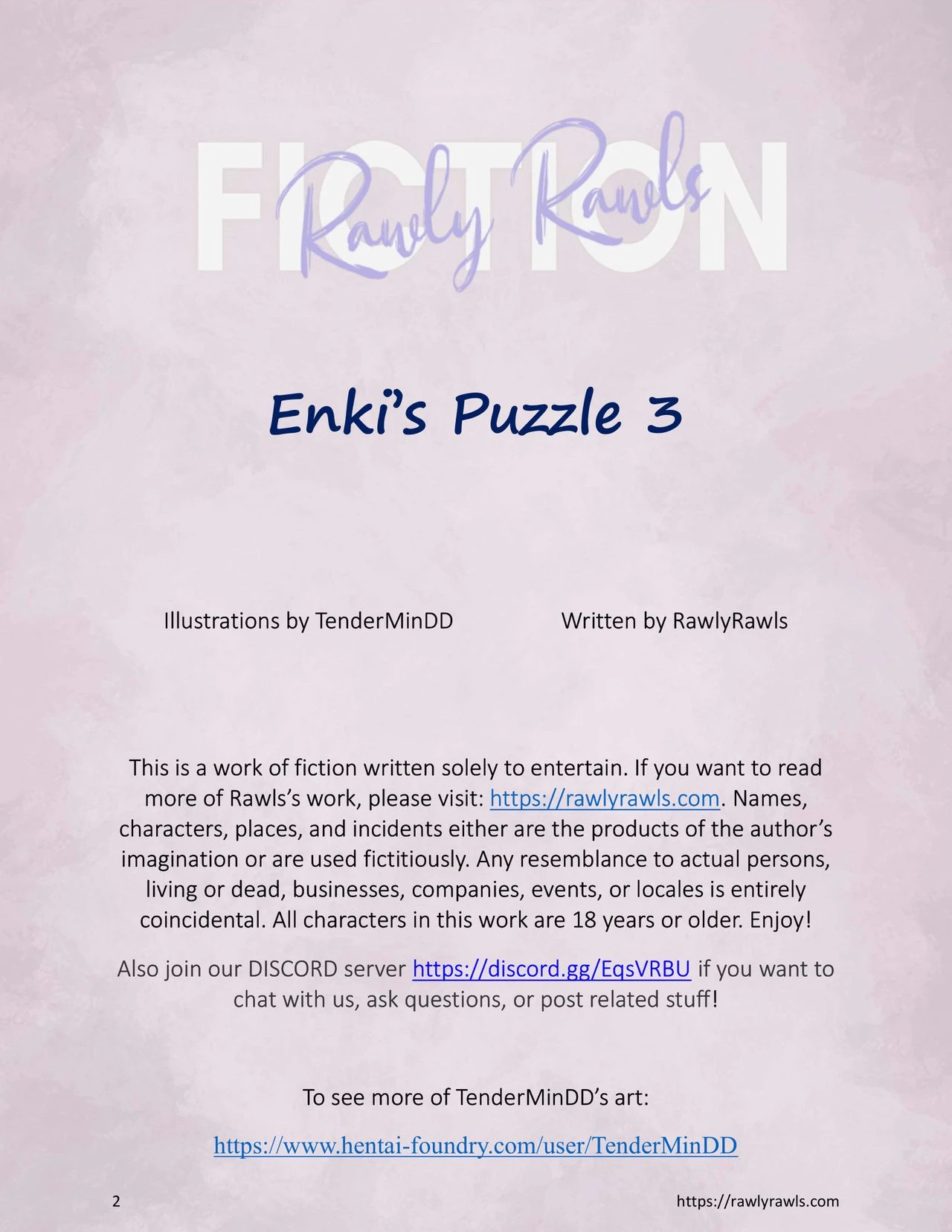 Enki's Puzzle Chapter 3: Rawly Rawls Fiction porn comic picture 2