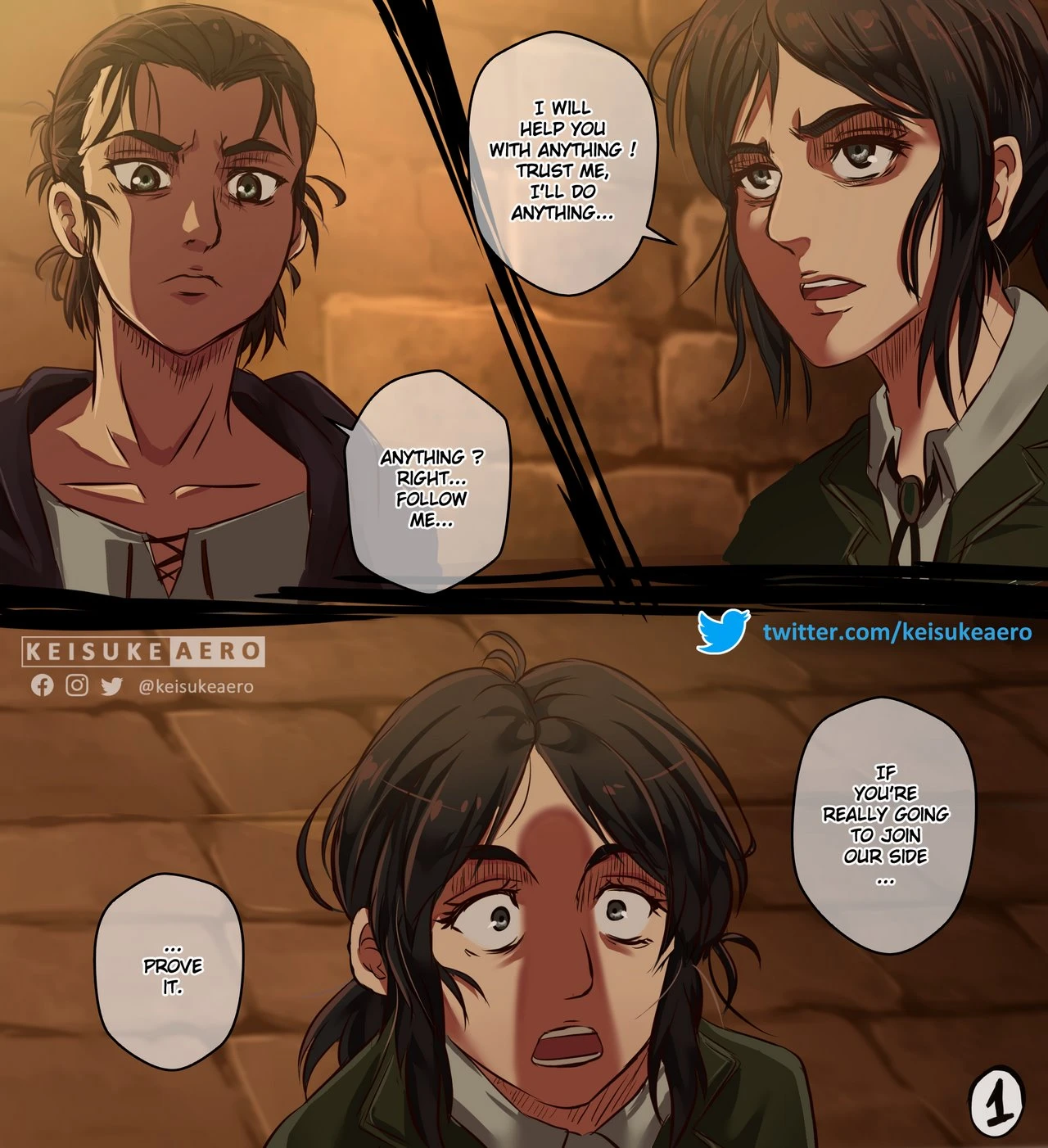 Eren x Pieck porn comic picture 1