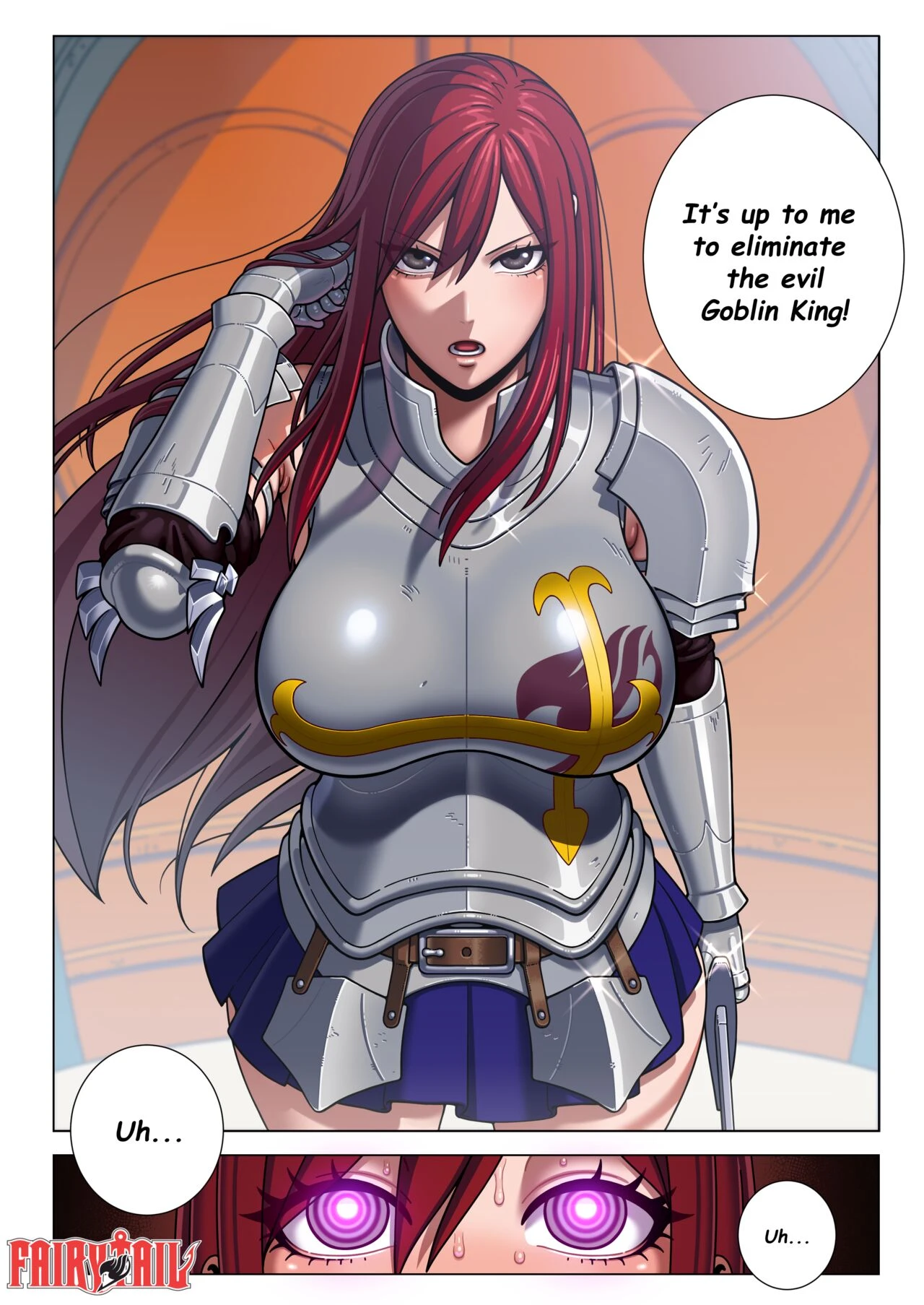 Erza Scarlet porn comic picture 2