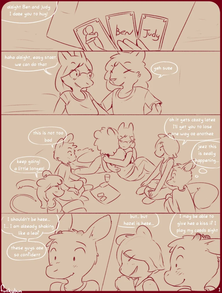 Escalating Dares porn comic picture 1