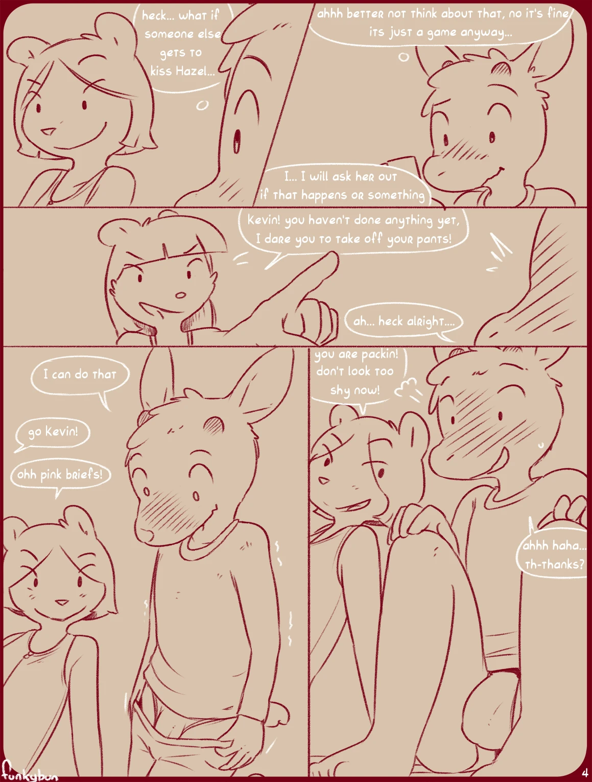 Escalating Dares porn comic picture 4