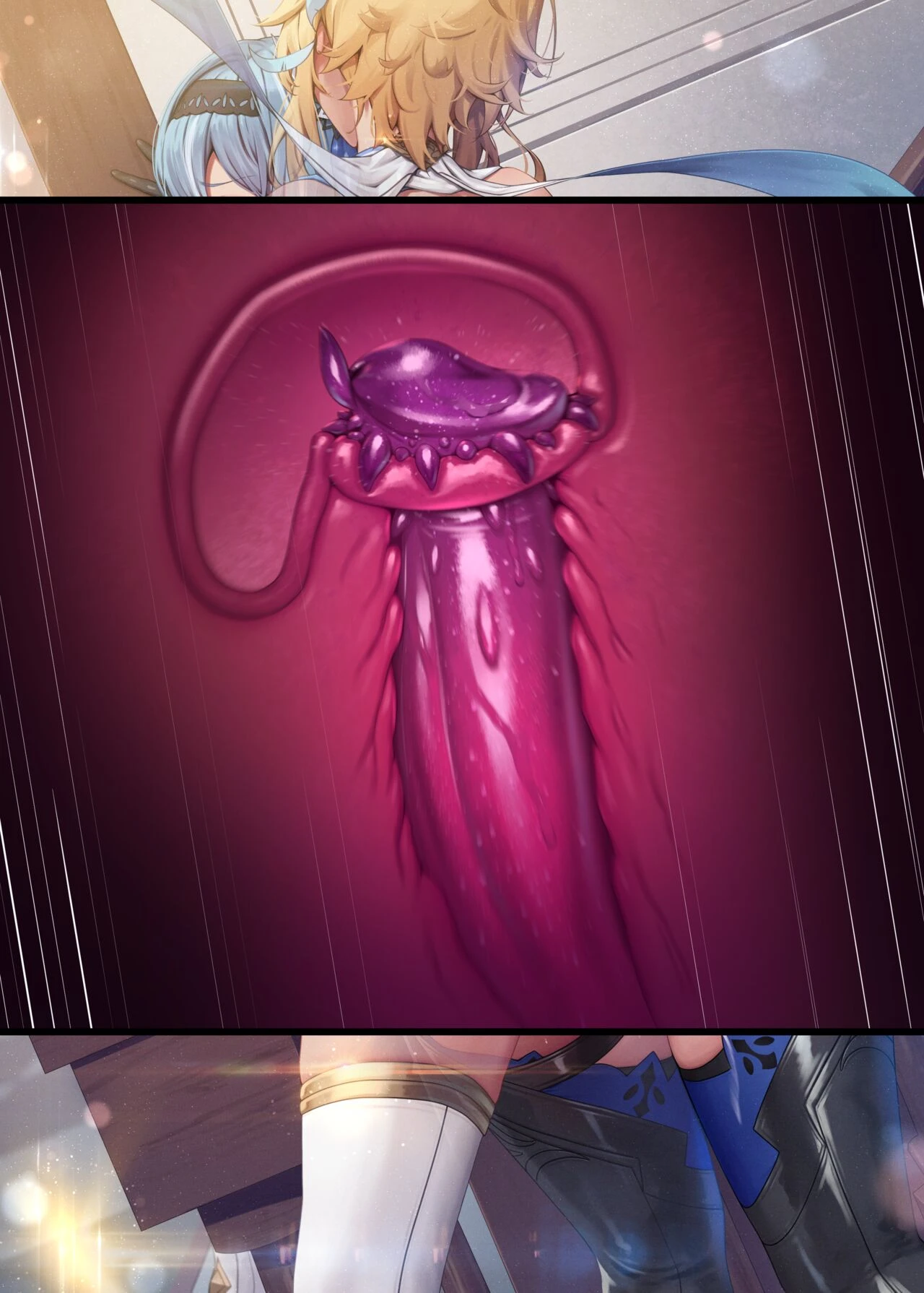 Eula + Traveler porn comic picture 17