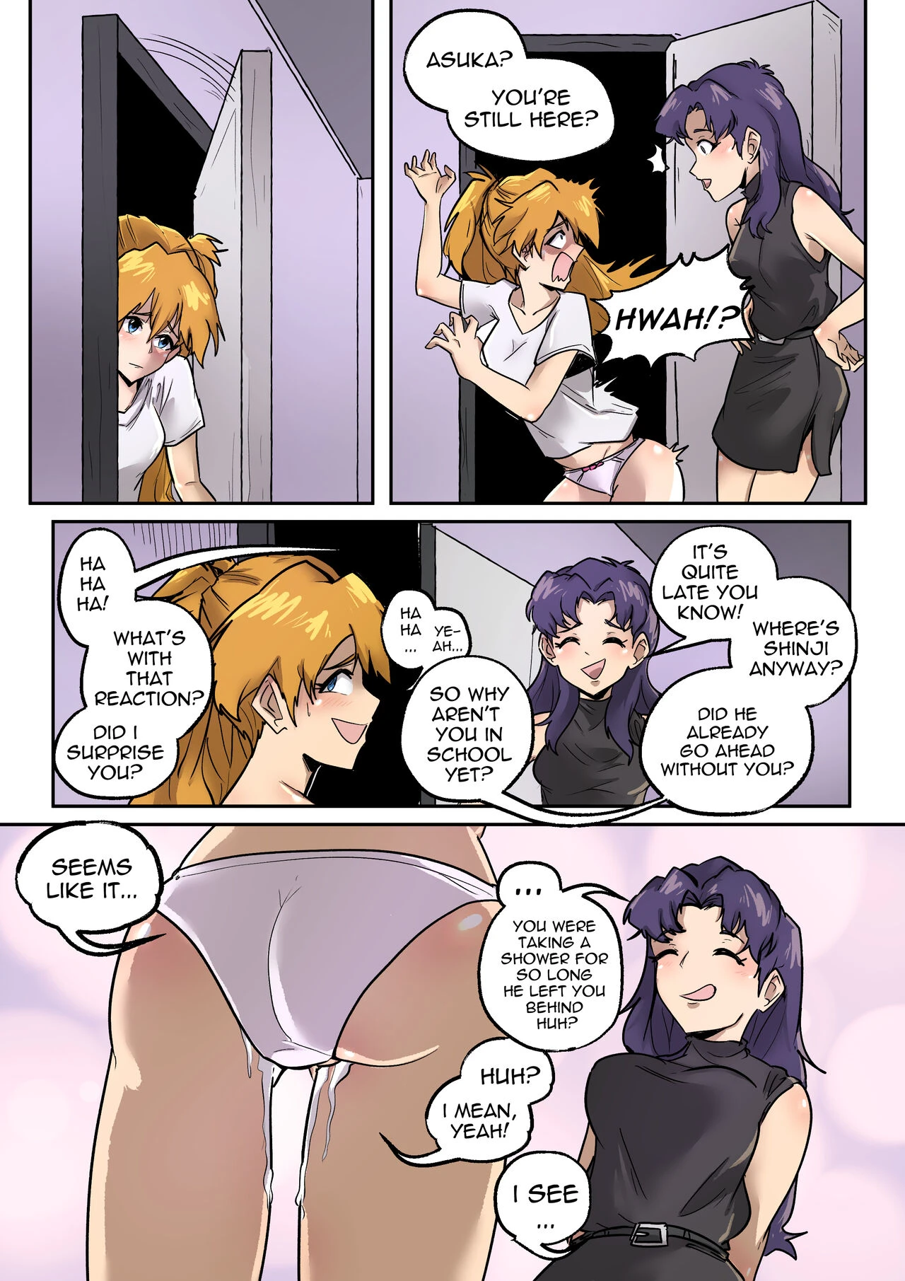 Evangelion Crossdressing porn comic picture 13