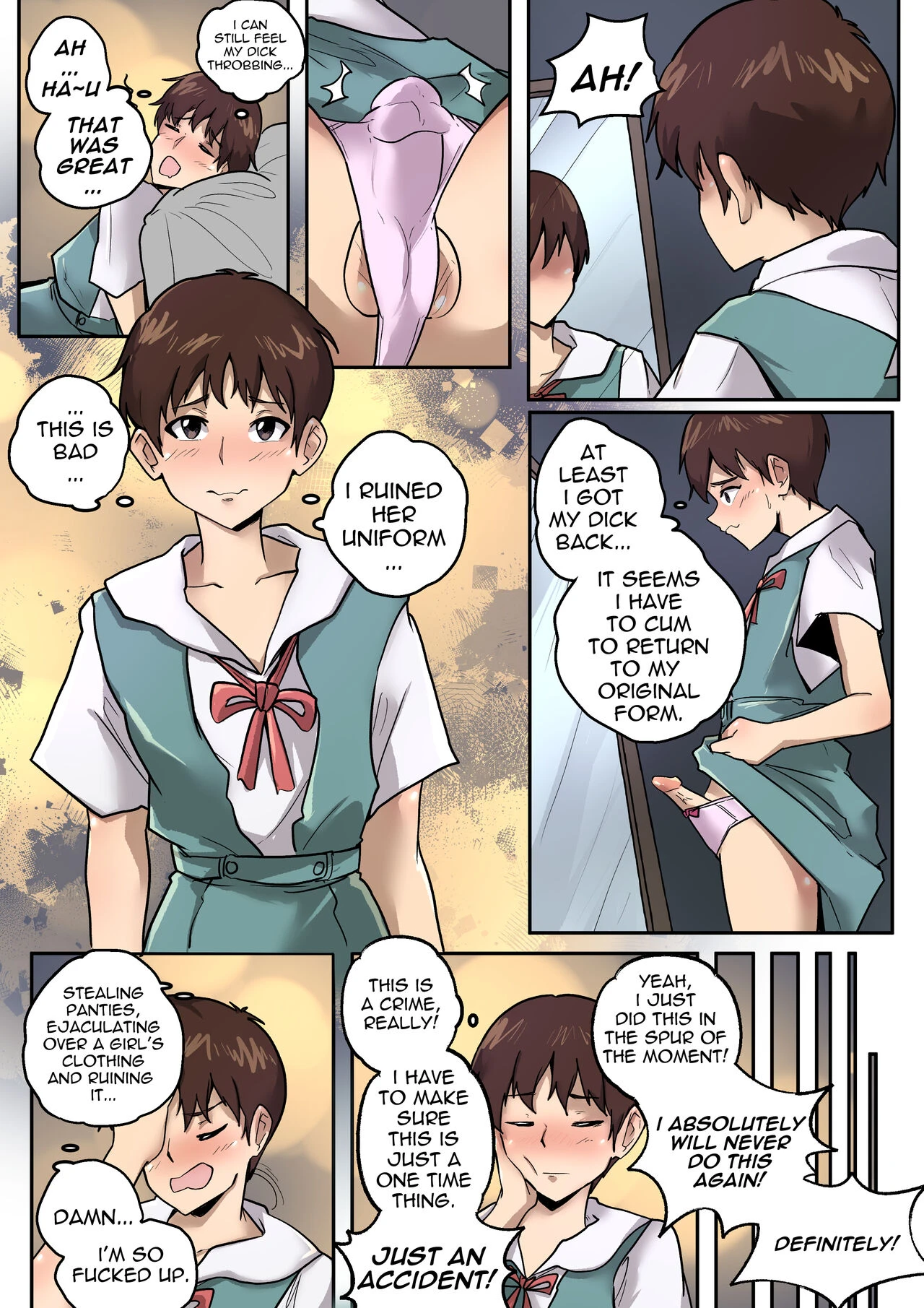 Evangelion Crossdressing porn comic picture 19