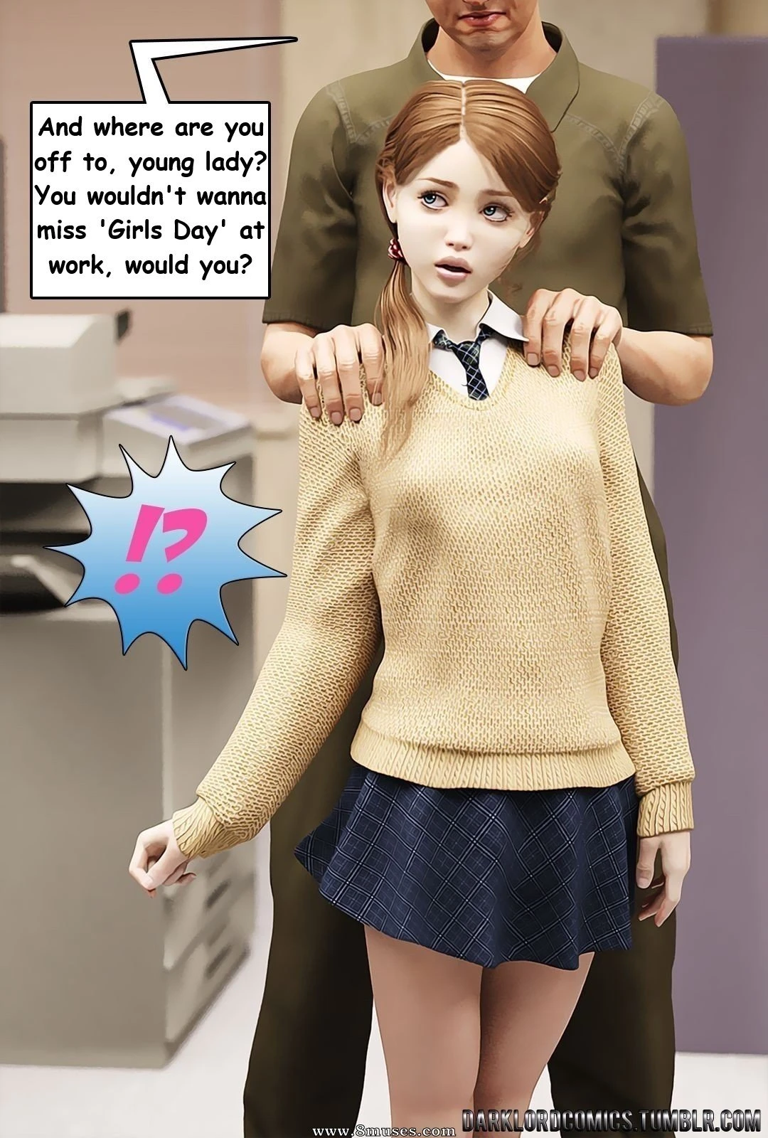 Evie, the trainee porn comic picture 1