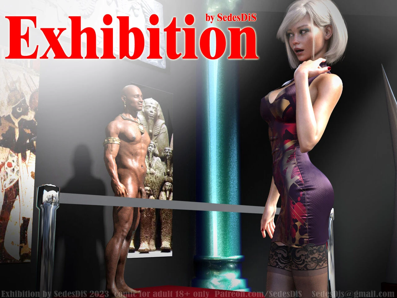 Exhibition porn comic picture 1