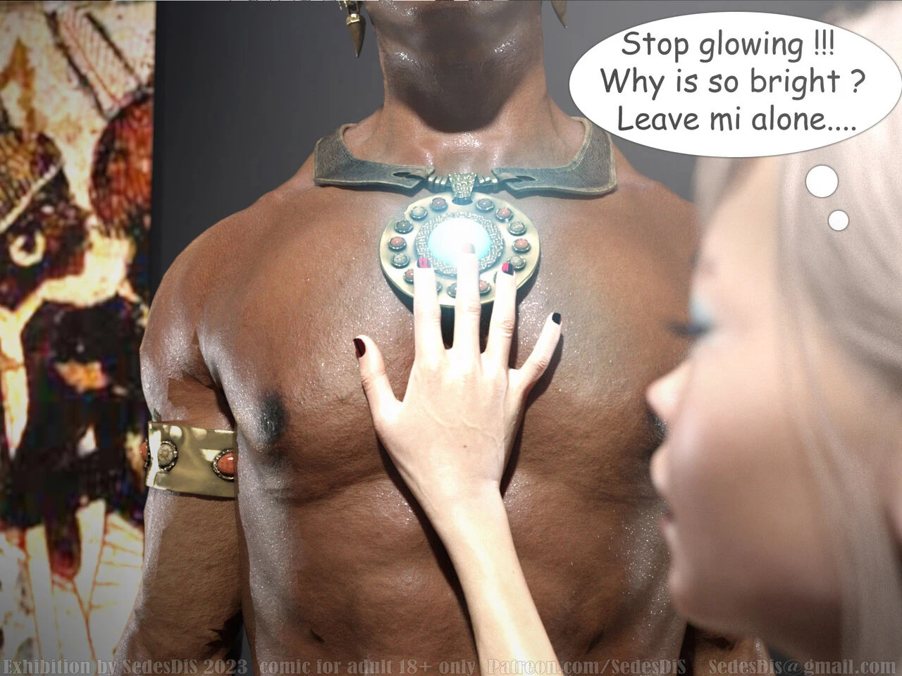 Exhibition porn comic picture 16