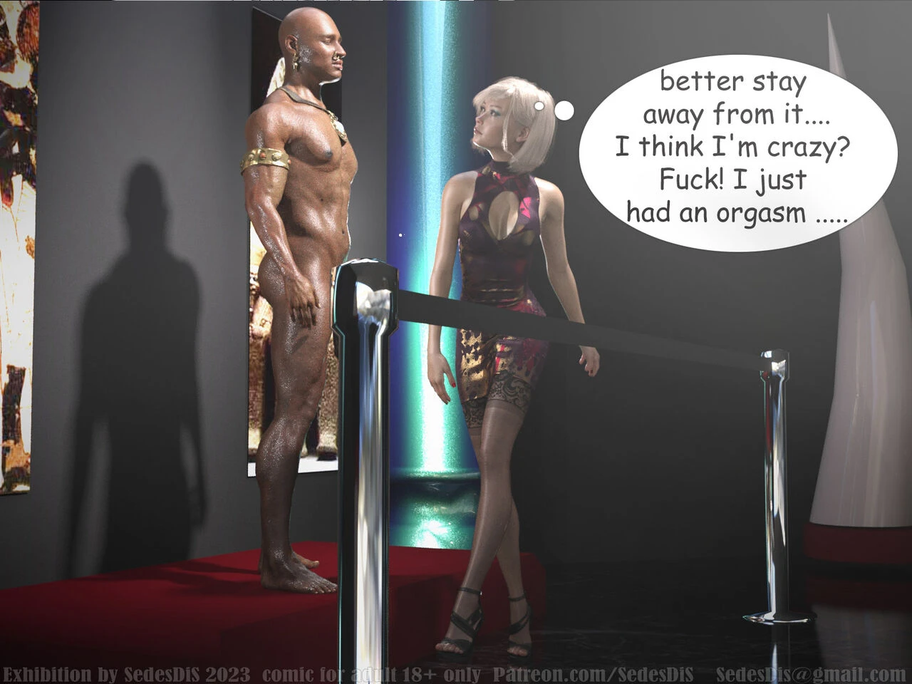 Exhibition porn comic picture 19