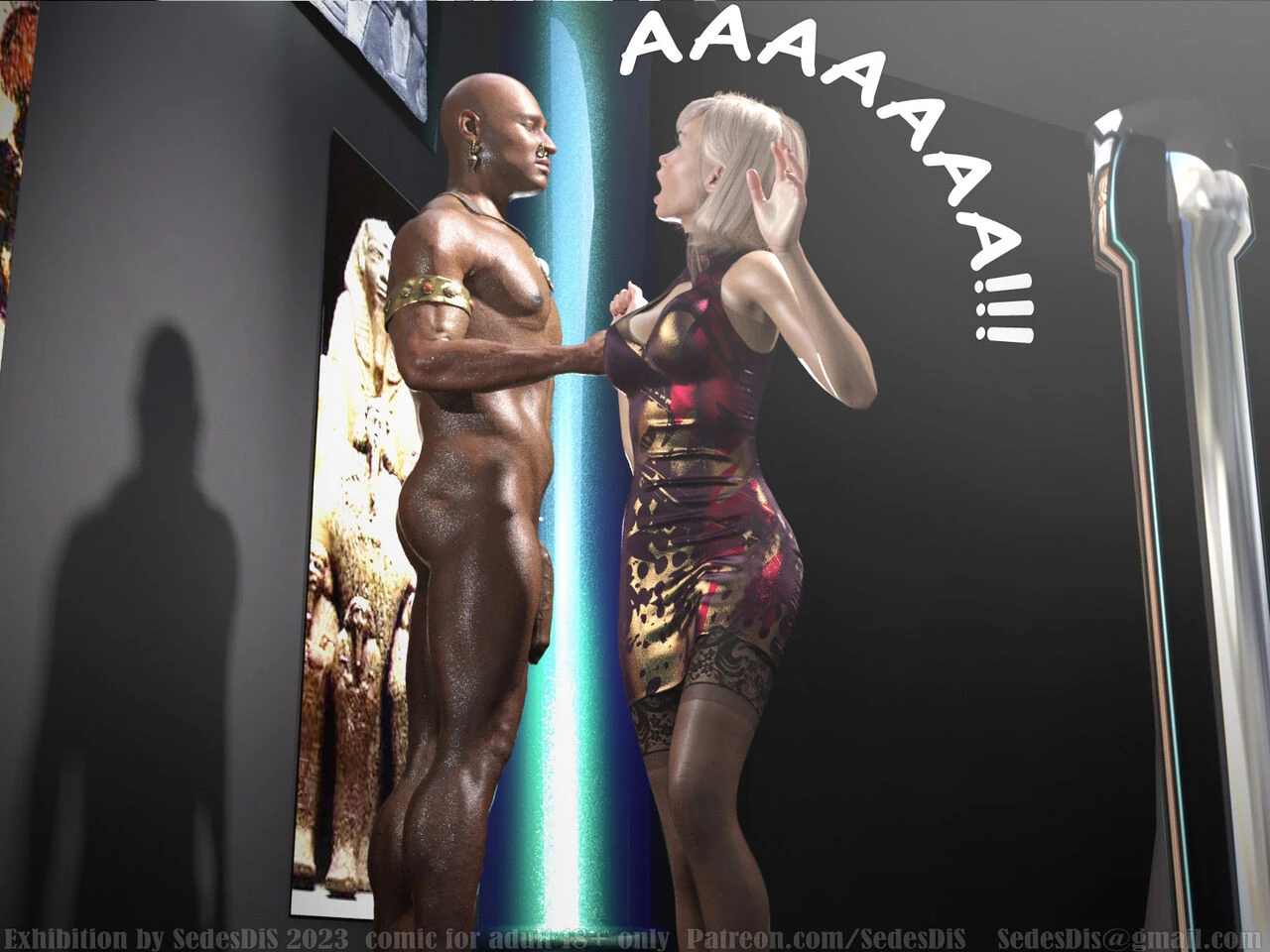 Exhibition porn comic picture 20