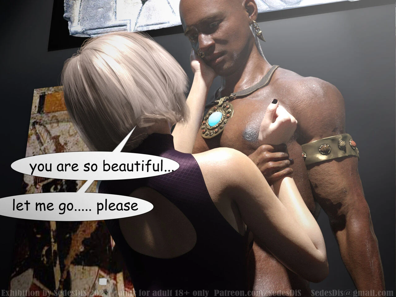 Exhibition porn comic picture 25