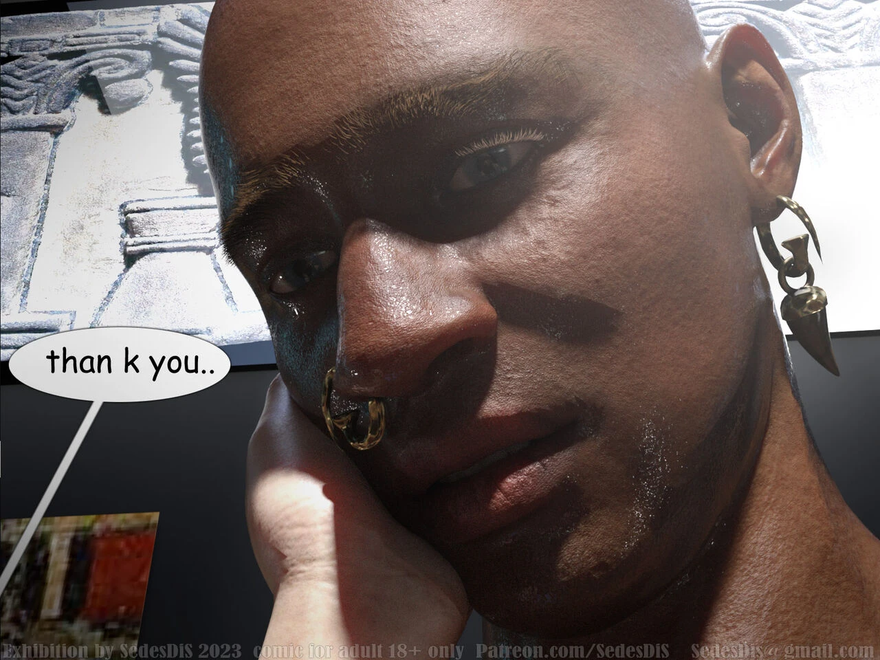 Exhibition porn comic picture 27