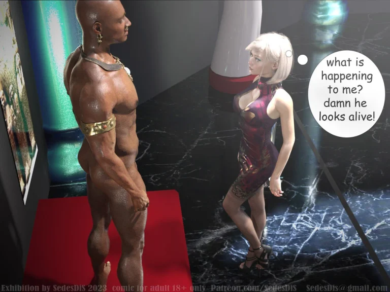 Exhibition porn comic picture 4