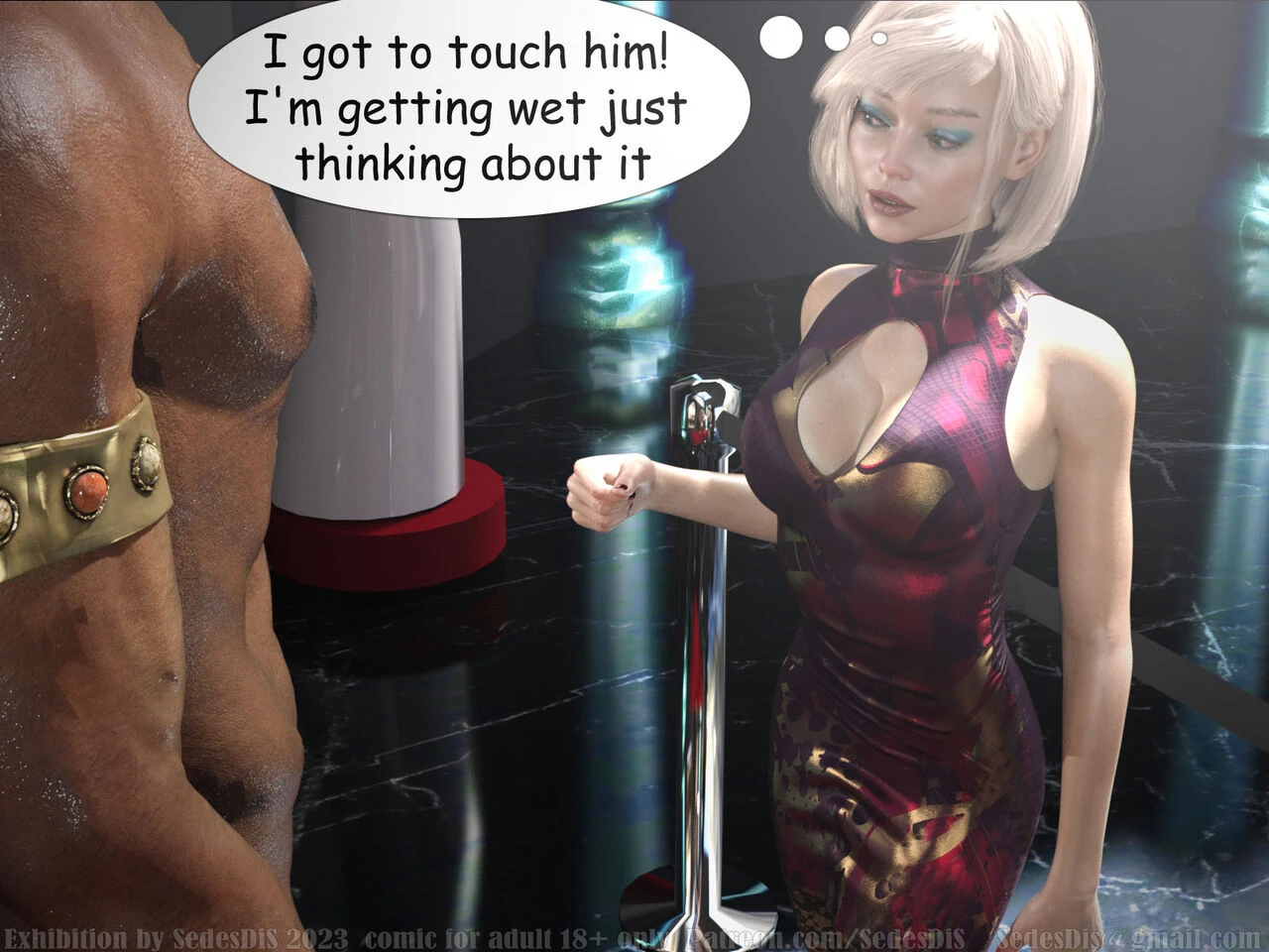 Exhibition porn comic picture 5